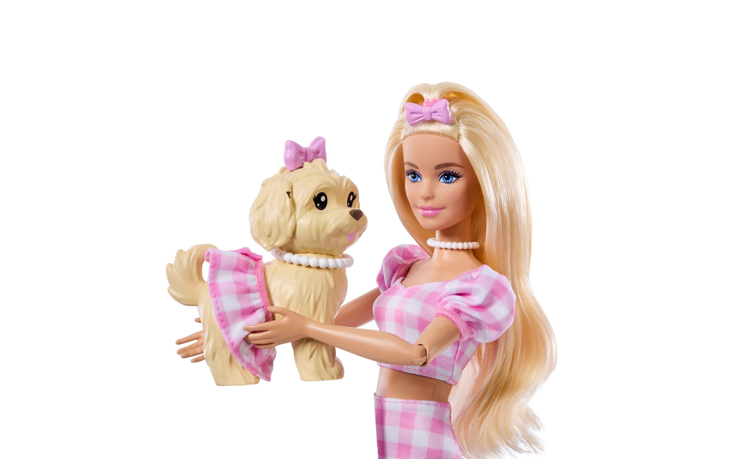Barbie Poupée à habiller »Twinning Looks Bows« Barbie mit Schleife und Hündchen