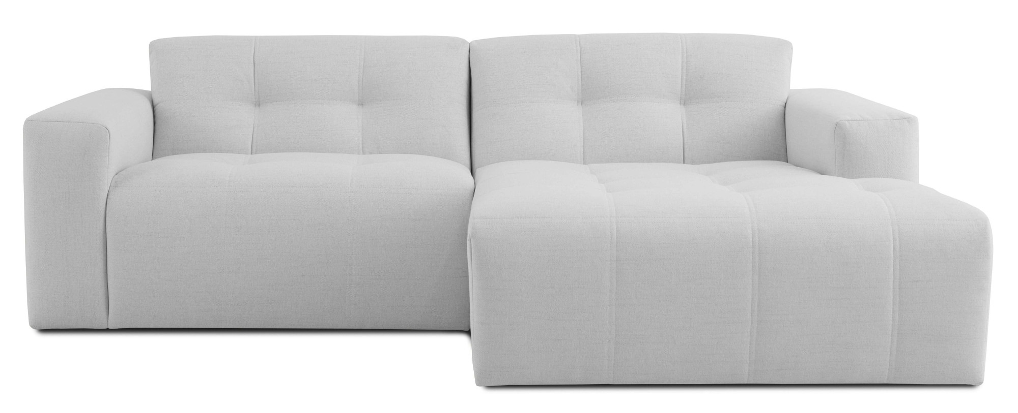 GOODproduct Ecksofa »Tapley« Breite 221 cm,Boucle, Struktur fein, mit Knopfsteppung, bodentief