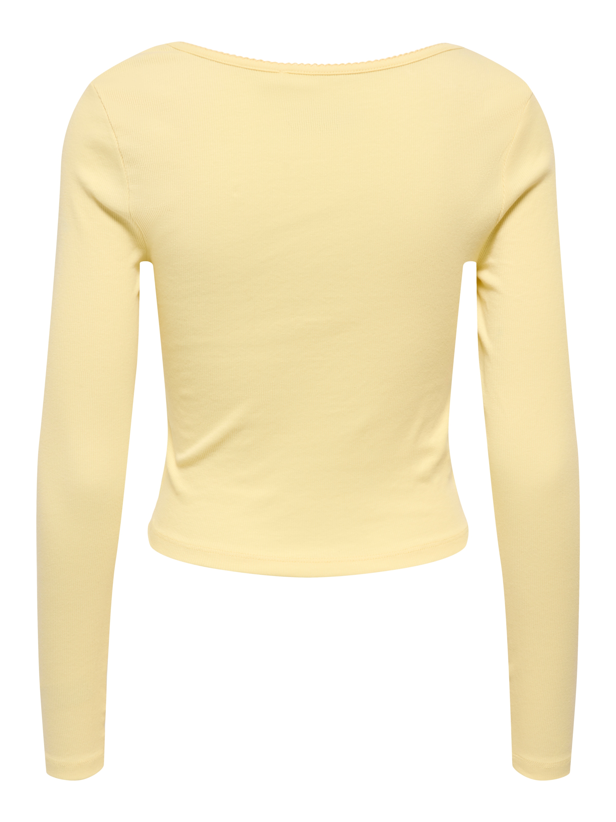 ONLY T-shirt à manches longues »ONLBETTY LIFE L/S SCALLOP V-NECK CC JRS« avec fronces au décolleté