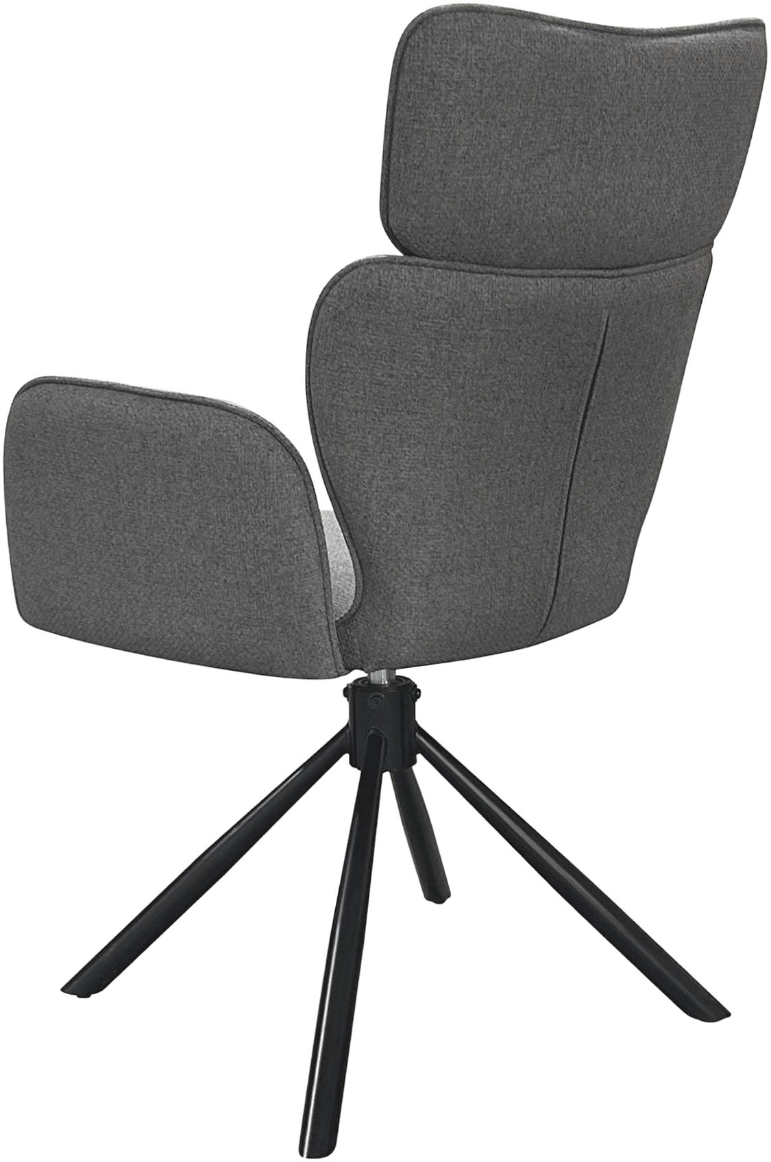 byLIVING Esszimmerstuhl »SEATTLE« (Set) 2 Stk.Webstoff in anthrazit, bis 110 kg, 360° drehbar, Schaumstoff