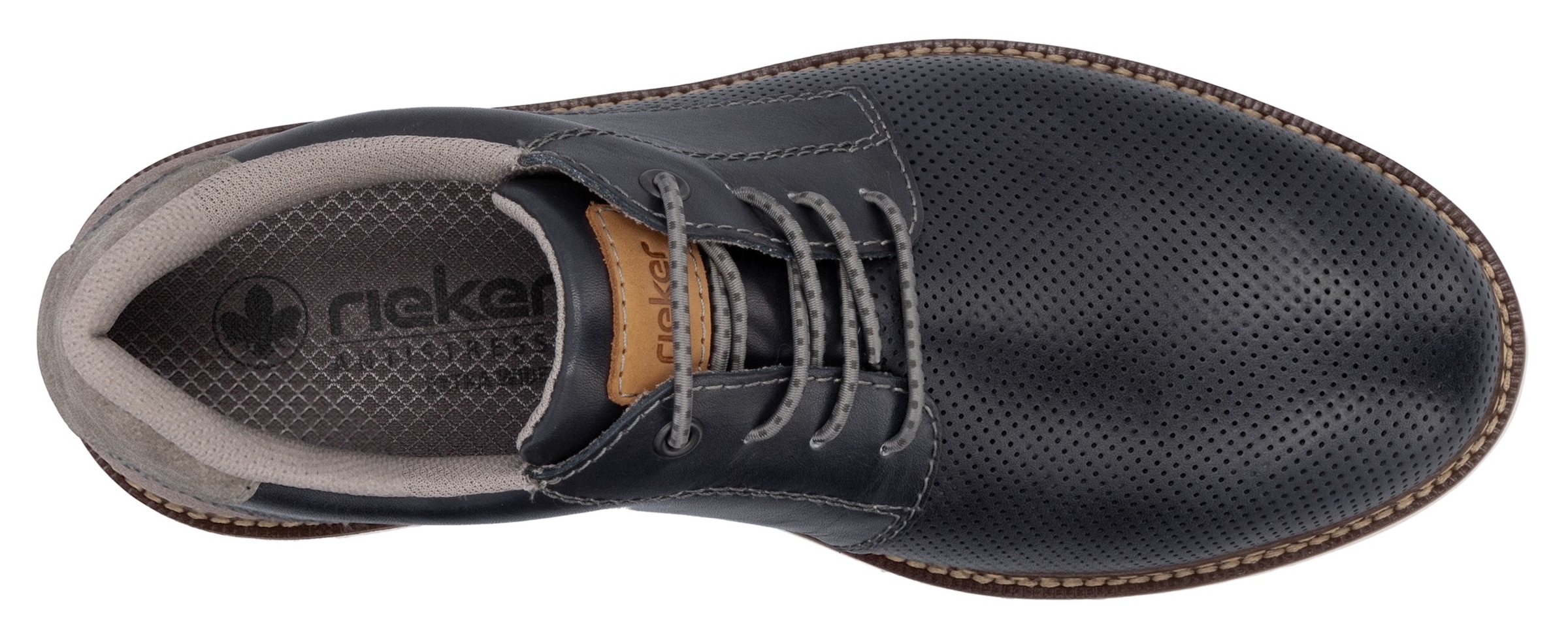 Rieker Chaussure à lacets  , chaussure basse, lacets casual avec entrée facilitée grâce à un élastique