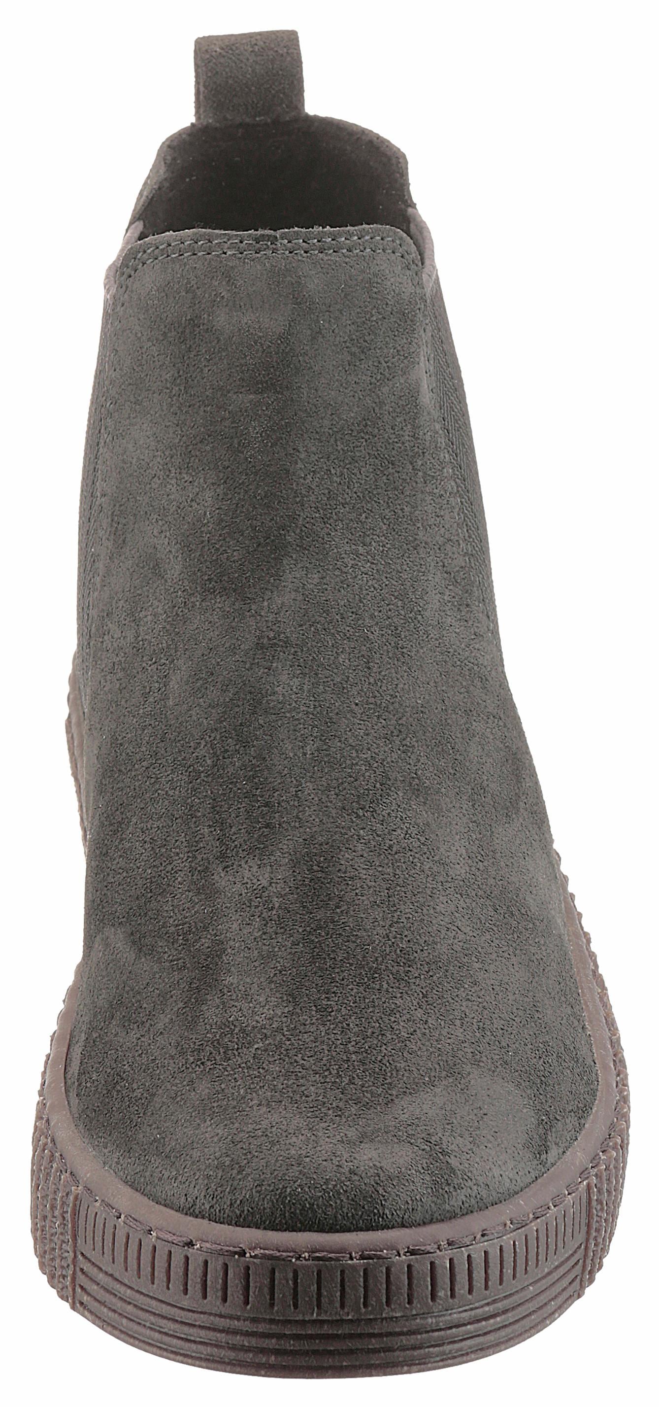 Gabor Bottines chelsea  , Plateau, Stiefelette, Schlupfschuh mit dezenten Kontrastnähten