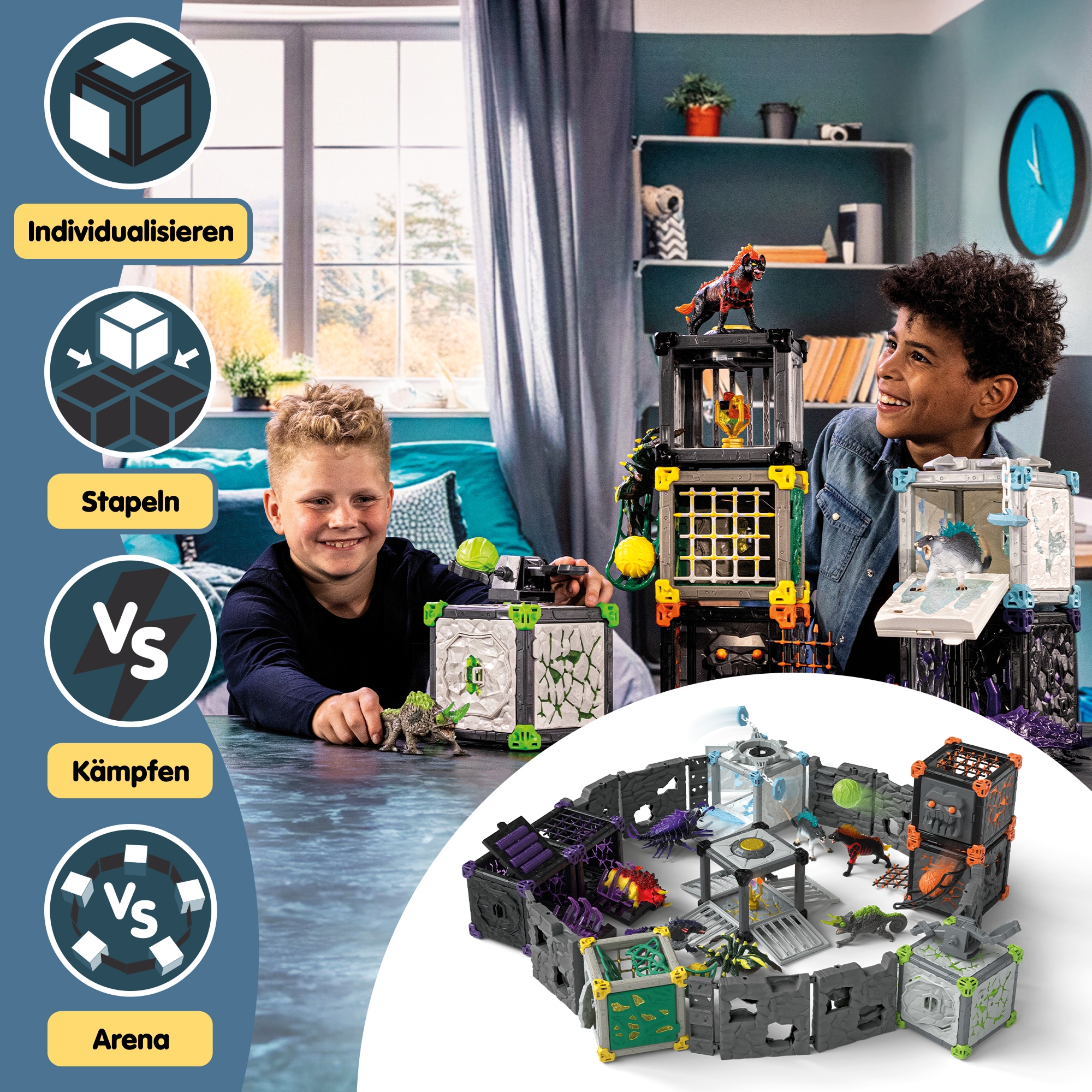 Schleich® Monde de jeu »ELDRADOR® CREATURES, BattleCave Arena: Lava vs. Schatten (42673)«