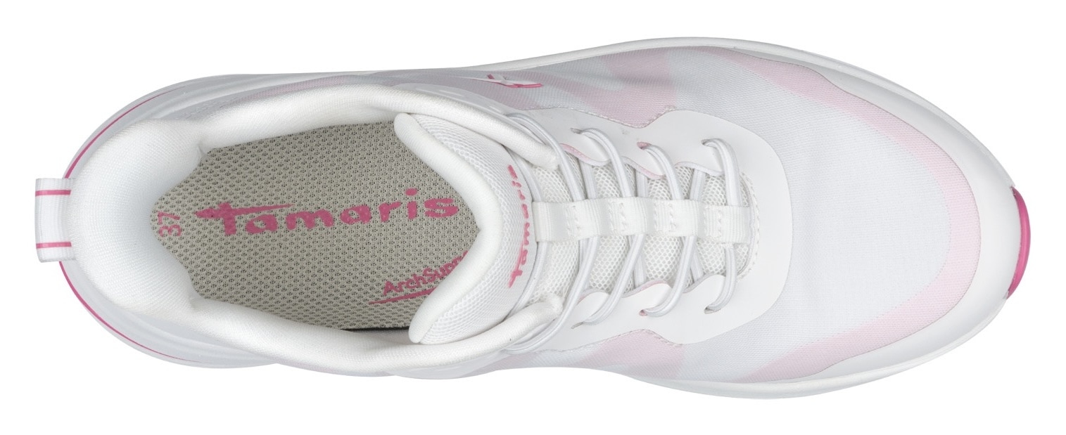 Tamaris Baskets slip-on  plateforme, chaussure de loisirs, chaussure basse, mocassin avec garniture contrastée
