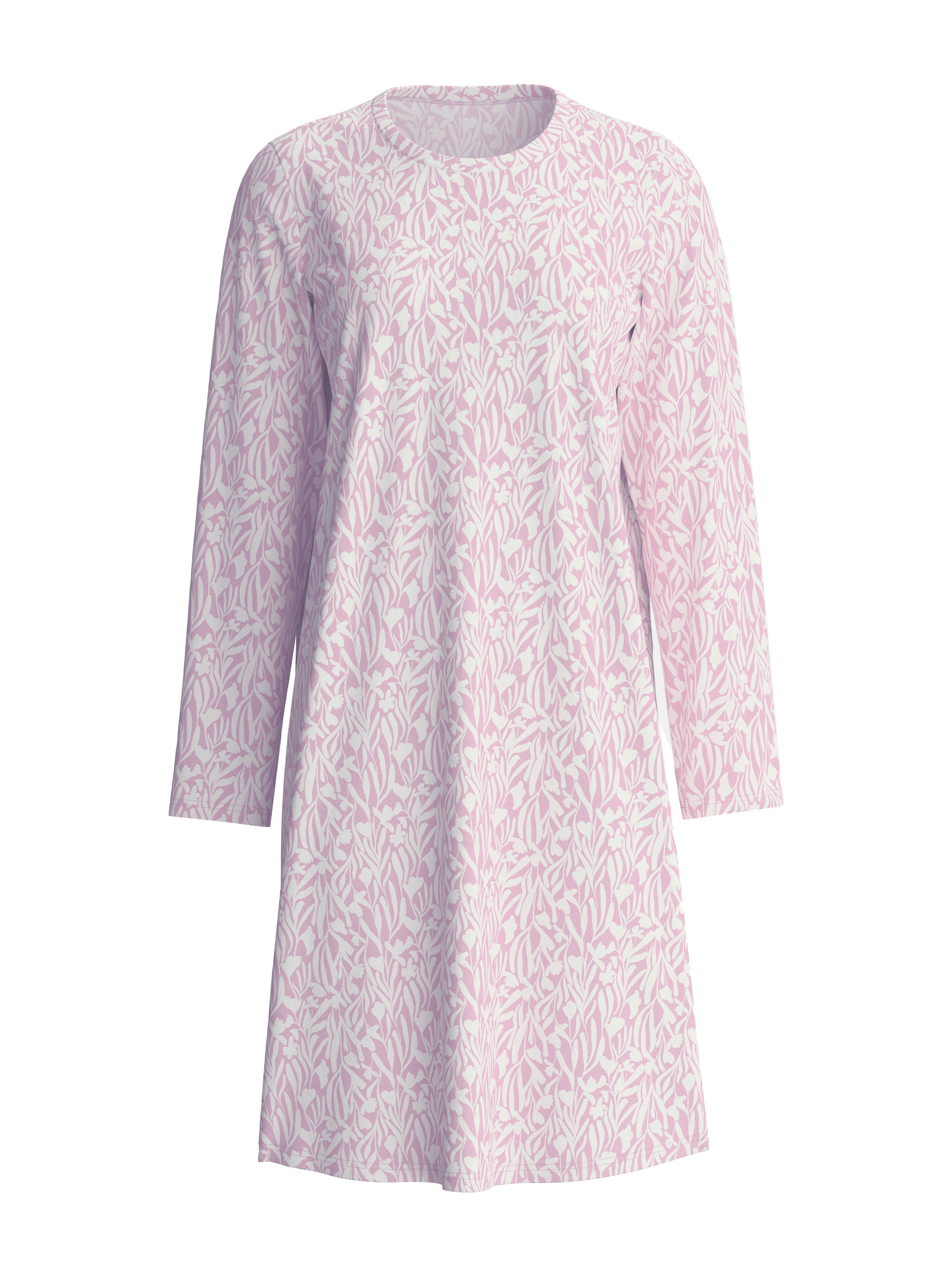 CALIDA Chemise de nuit »Blooming Nights« Sans poches Imprimé intégral, coton pur, manches longues, respirant, doux