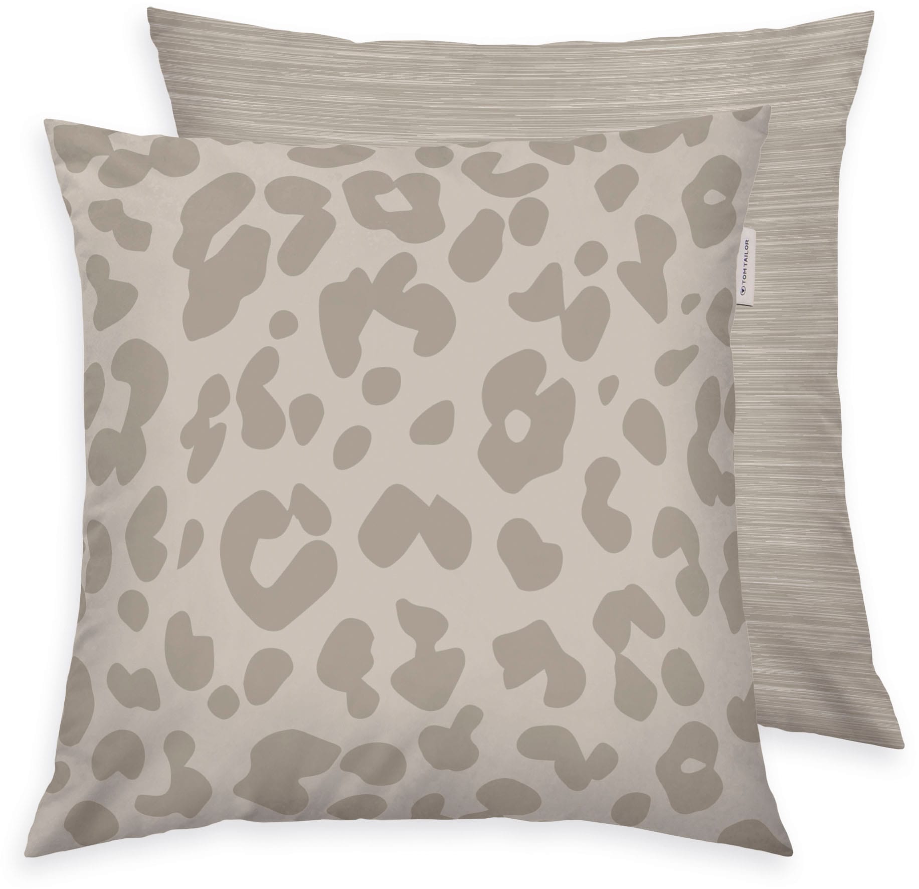 TOM TAILOR HOME Bettwäsche »Ellja in Gr. 135x200 oder 155x220 cm, Leo Design, Bettwäsche-Set« 3 Stk. 100% Baumwolle, Animal Print, Marken-Bettwäsche mit Reissverschluss