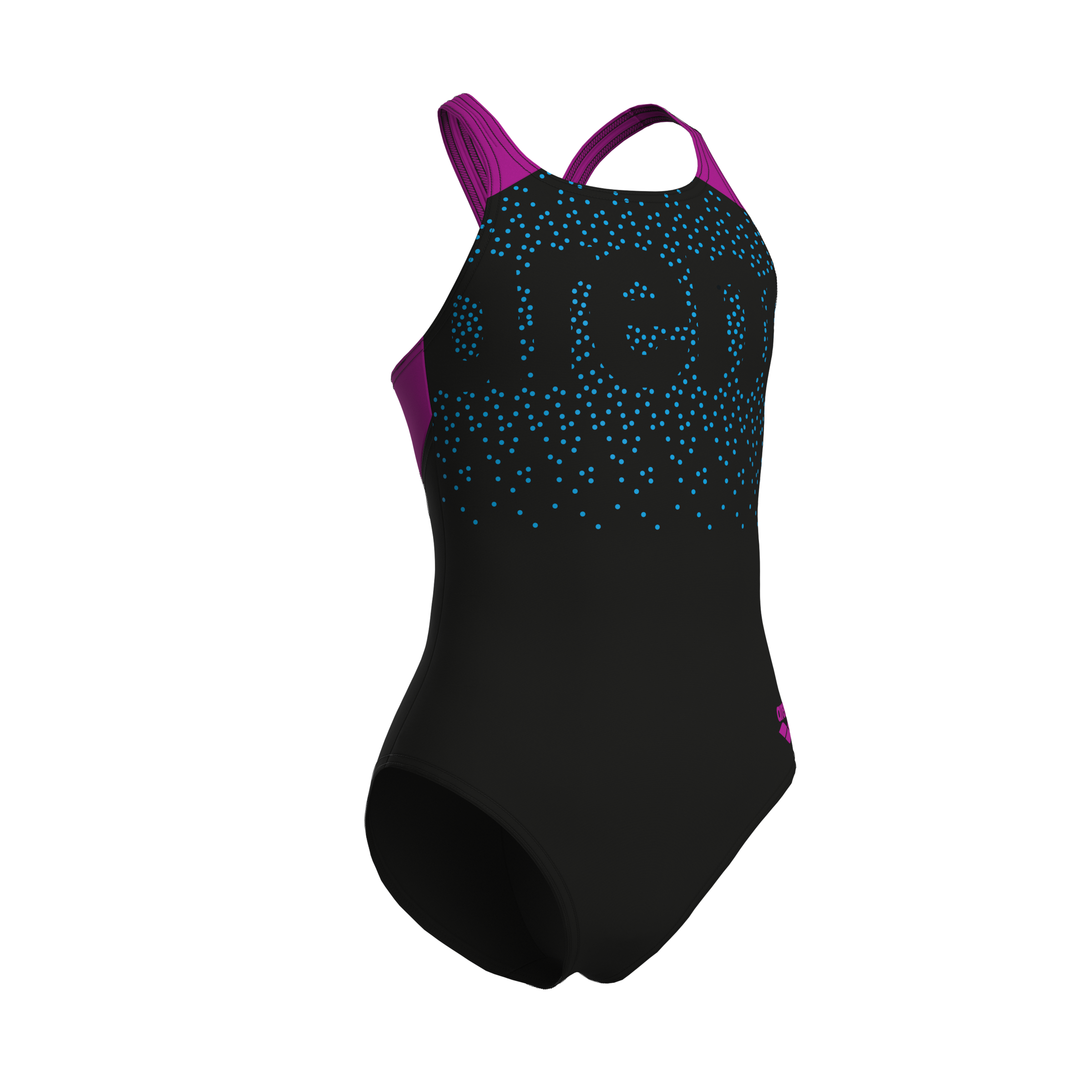 Arena Maillot de bain »G ARENA PAINTERLY SWIMSUIT V BACK« avec protection UV UPF50+, en matériau MaxFit Eco, tissu stretch