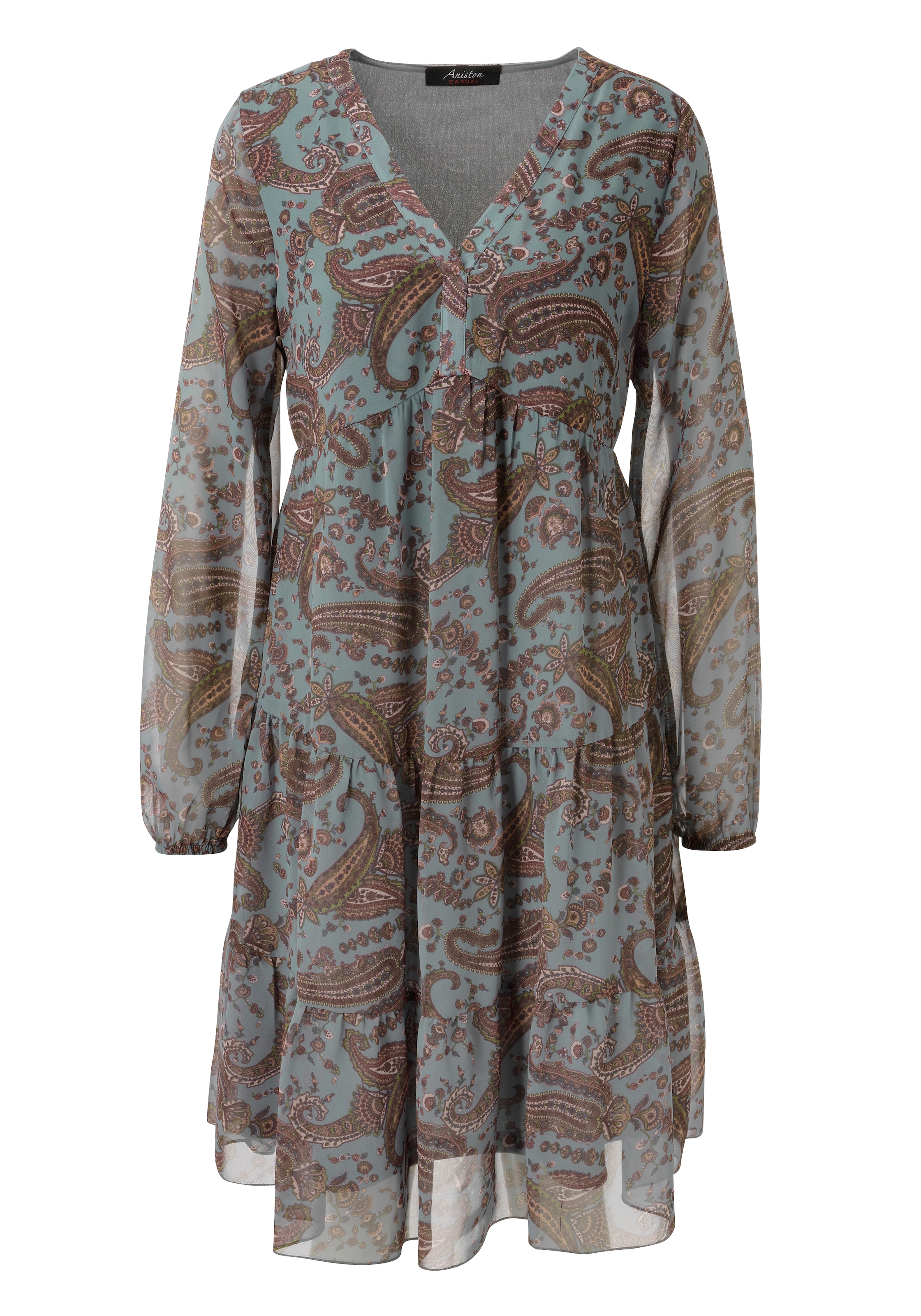 Aniston CASUAL Robe tunique avec imprimé Paisley fantaisiste et grand format - NOUVELLE COLLECTION
