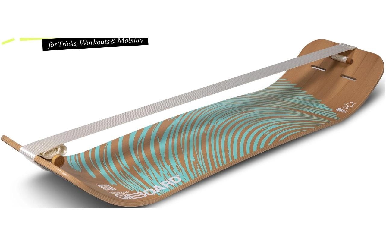 Gibbon Planche d'équilibre »Slackboard Set Zen Blue Set 106 cm Buche«
