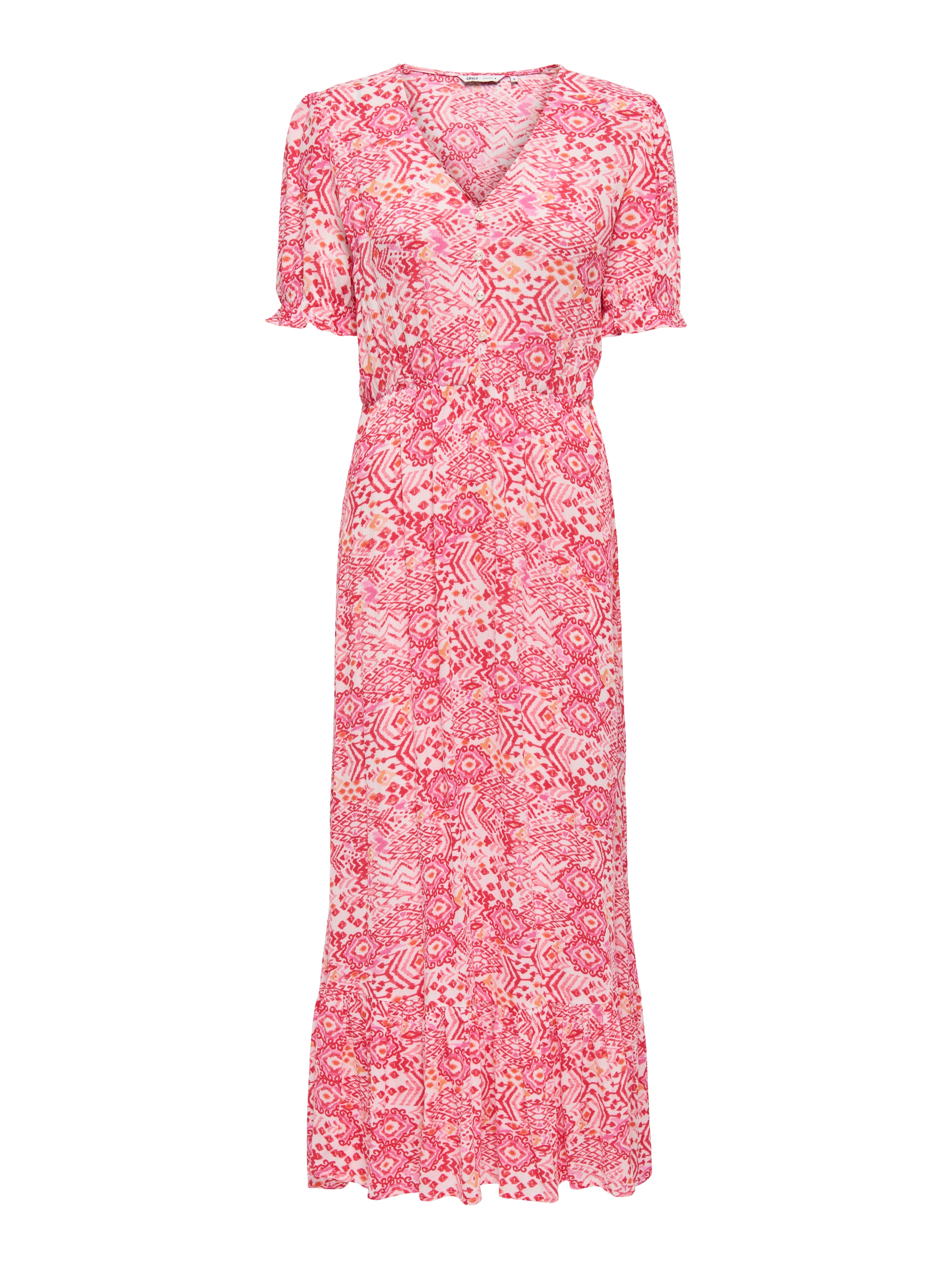 ONLY Maxi robe »ONLCHIANTI S/S LONG DRESS WVN NOOS« viscose, coupe regular