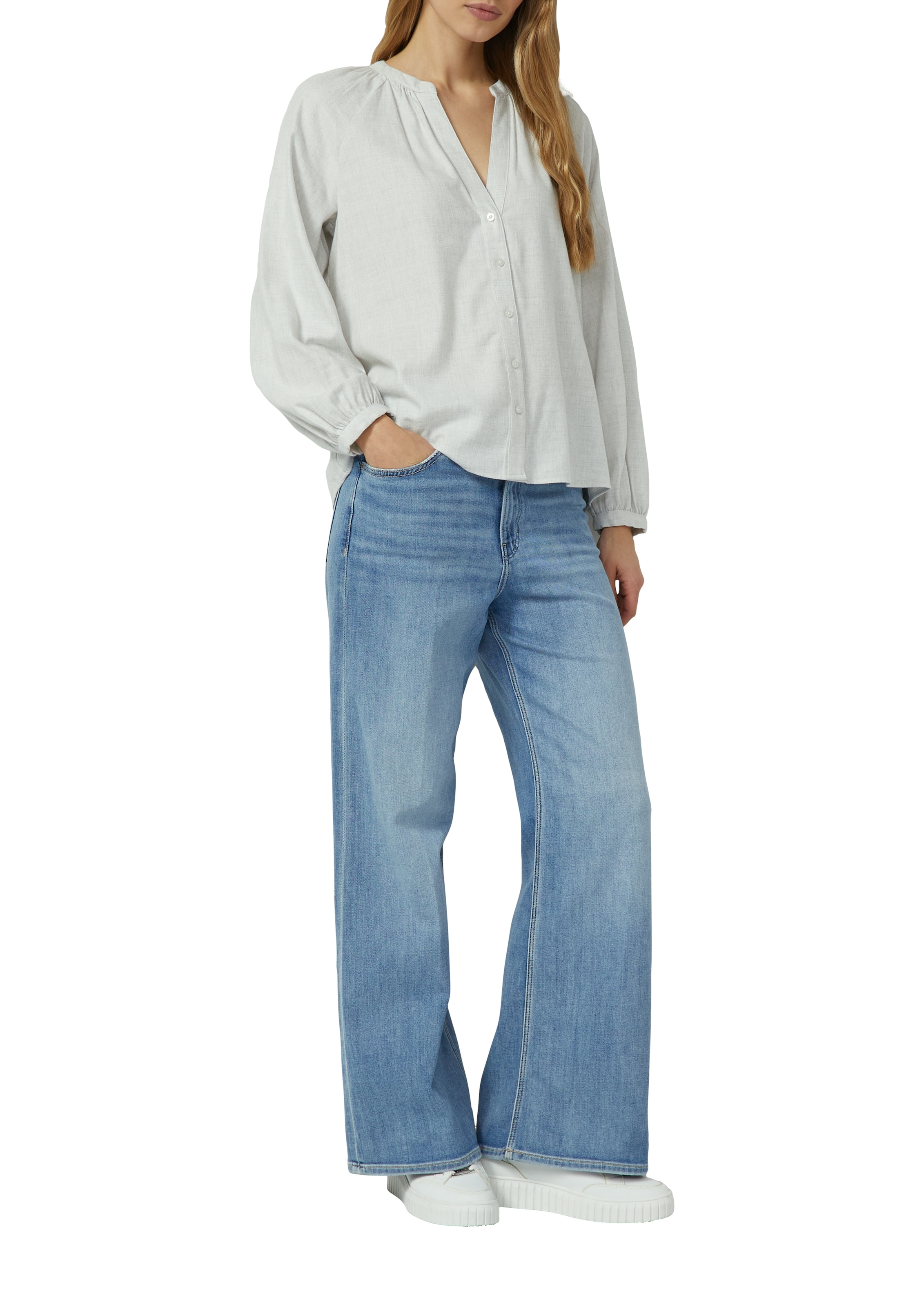 s.Oliver Blouse à manches longues mit Knopfleiste