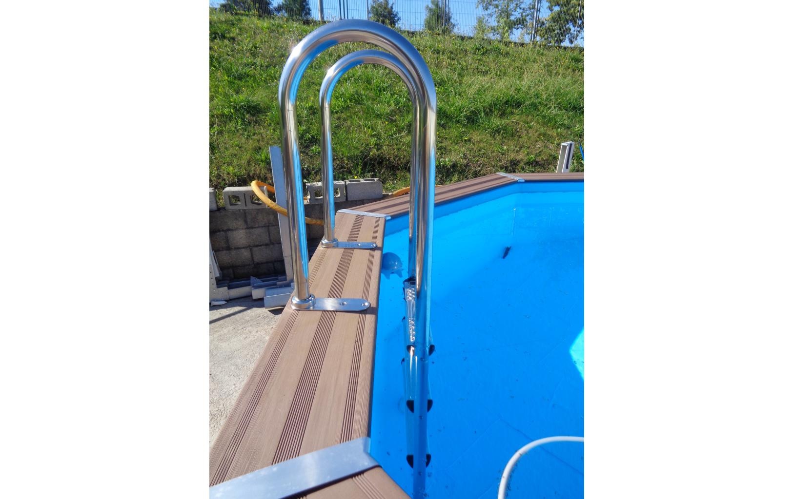 Gre Ovalpool »Avantgarde« 6-tlg., Composite Pool, BxLxH: 386x804x124 cm