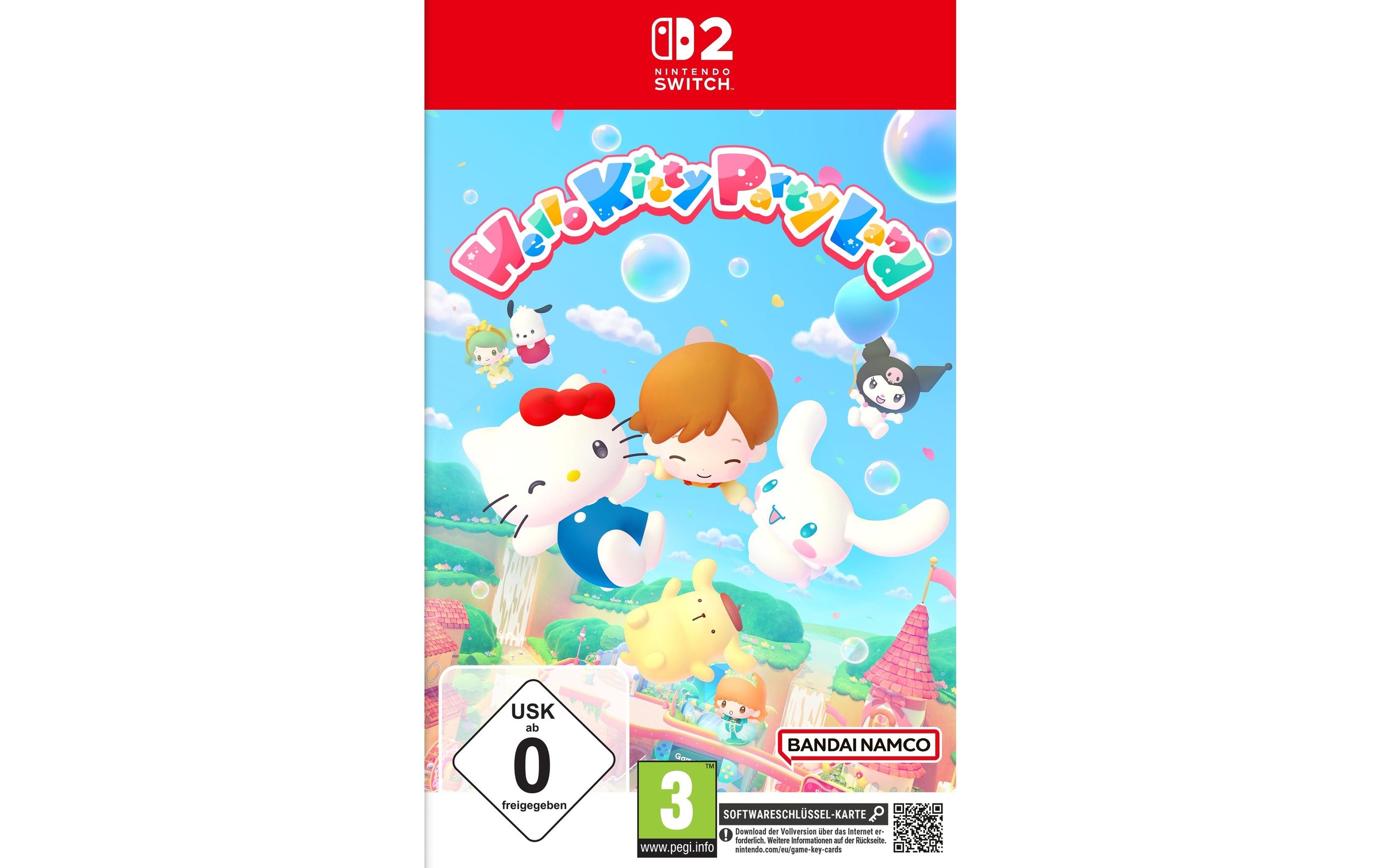 BANDAI NAMCO Logiciel de jeu »Hello Kitty Party Land (Game-Key Card)« Nintendo Switch 2
