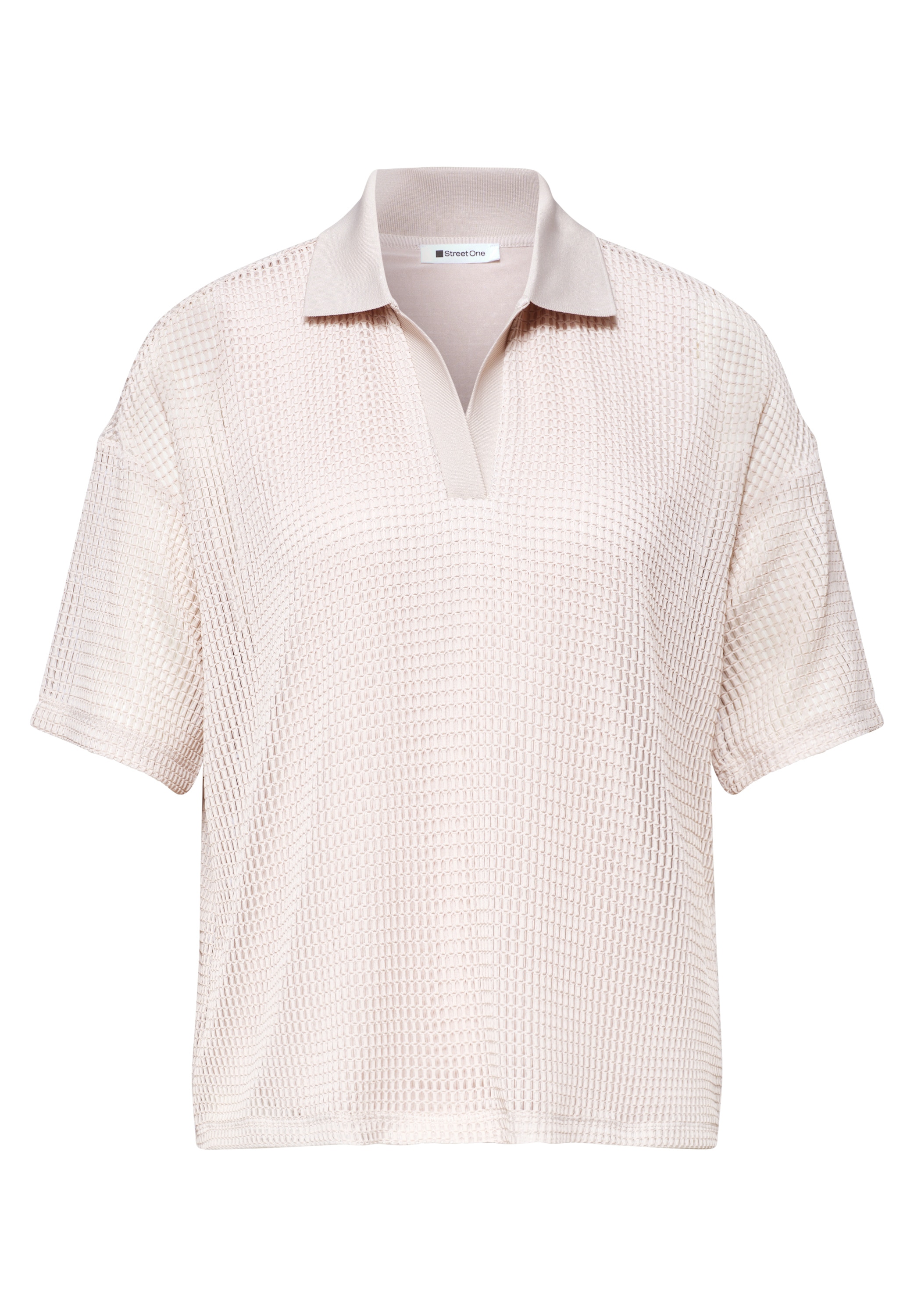 STREET ONE Polo polo mesh 2-en-1 à manches courtes