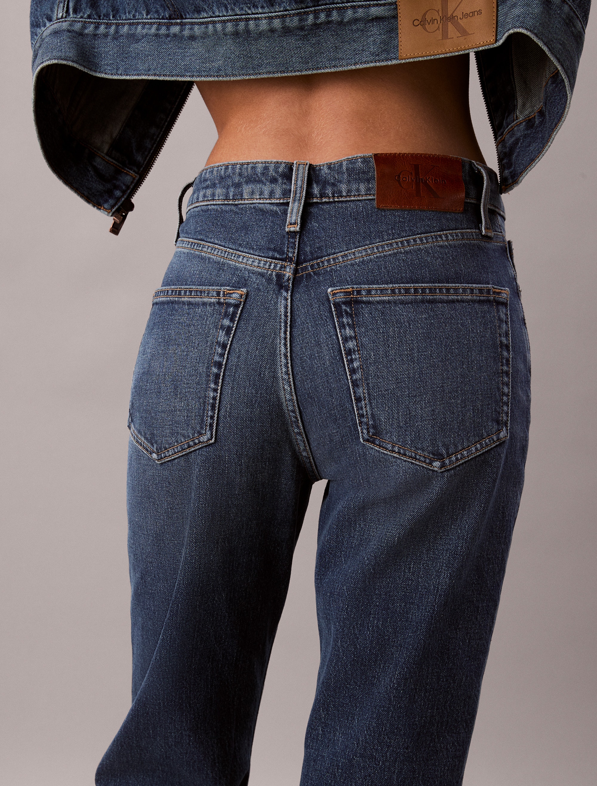 Calvin Klein Jeans Jeans droit »HGH RS STRGHT CK ESS« Mit Gürtelschlaufen