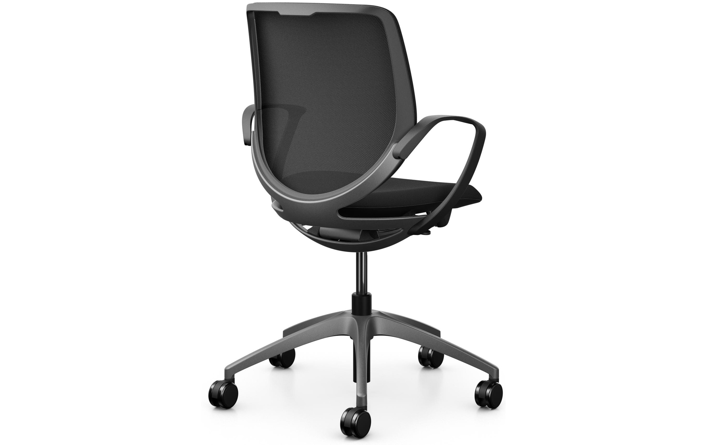 Giroflex Schreibtischstuhl »313 mit Netzrücken und Armlehnen, Schwarz« ()