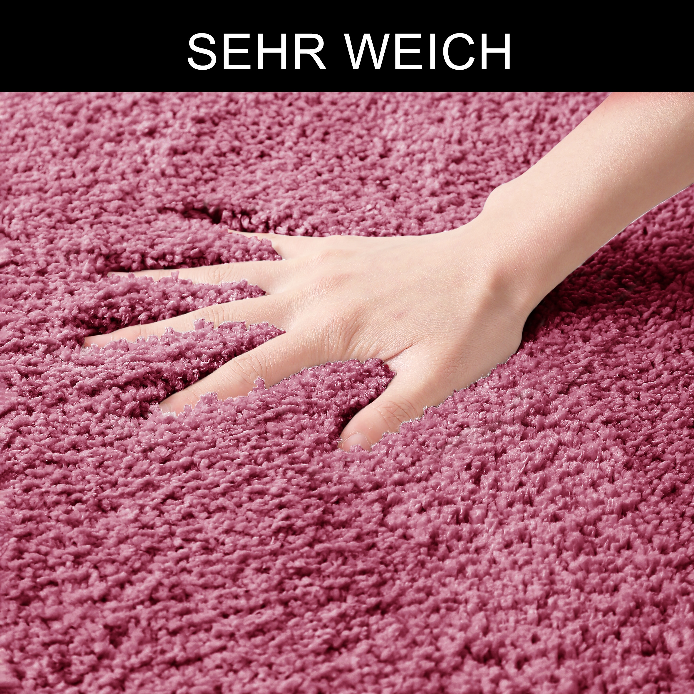 GOODproduct Badematte »Inga, Badezimmer Teppich, Badvorleger« Höhe 20 mm rutschhemmend beschichtet fussbodenheizungsgeeignet | schnell trocknend | strapazierfähig Badteppich, unifarben, weich, als halbrund und rechteckig erhältlich