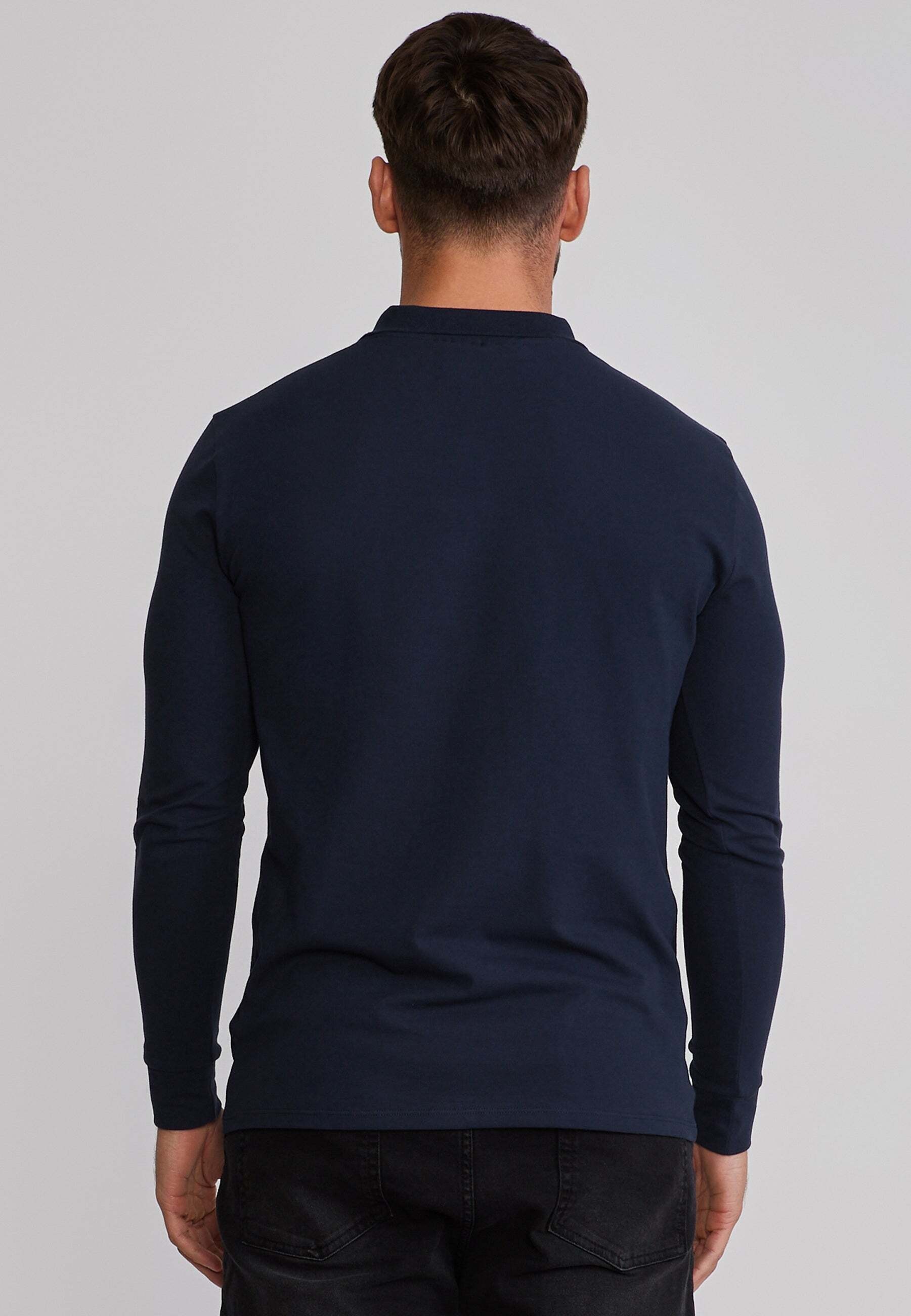 Siksilk Polo à manches longues »Siksilk Langarmpolo Zip Polo«