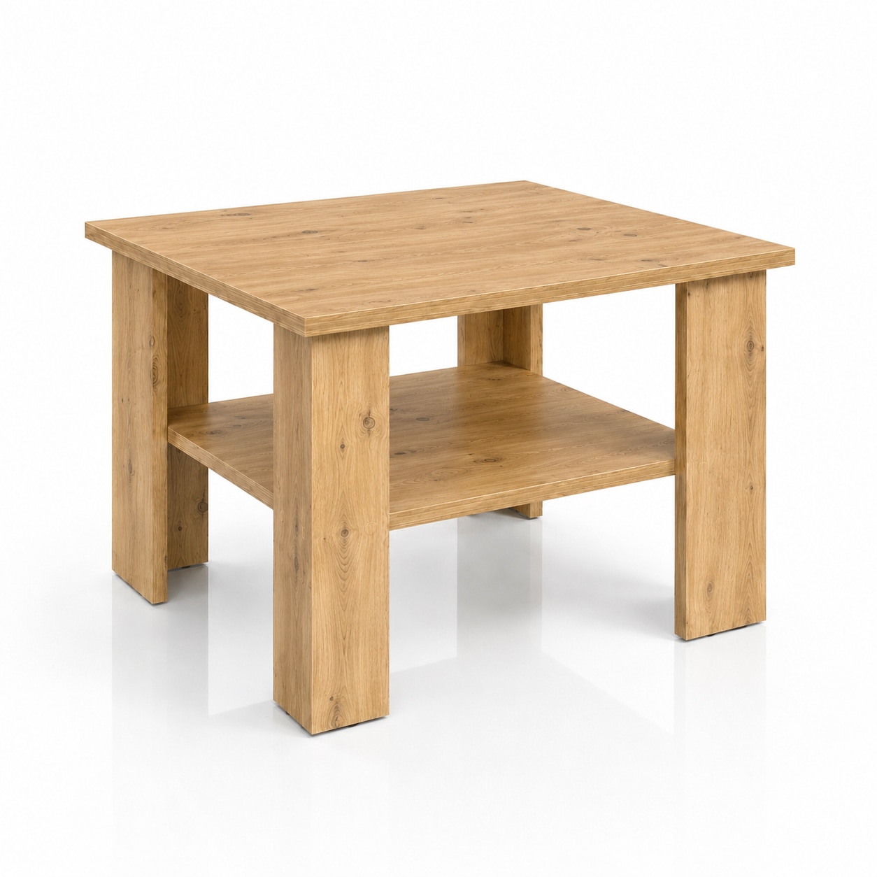 GOODproduct Table basse »CT 2 Wohnzimmertisch, Sofatisch, Beistelltisch, Kaffeetisch« Avec rangement, carré/rectangulaire, laqué blanc brillant ou décor Artisan