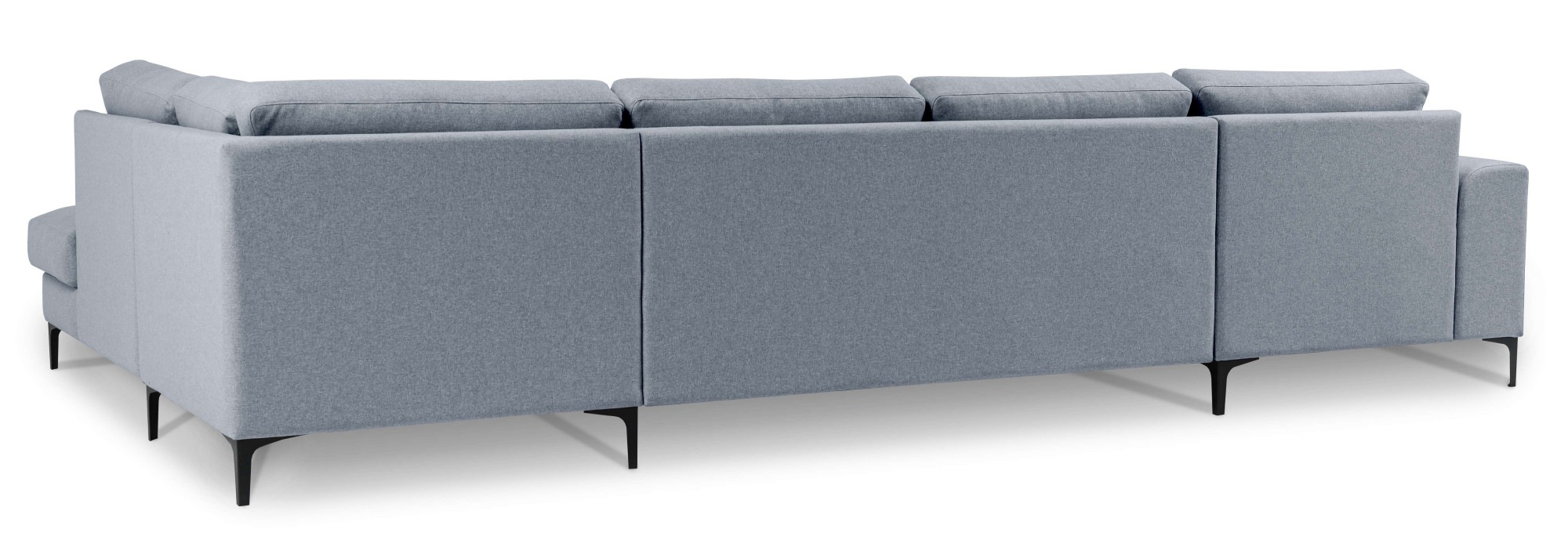 GOODproduct Wohnlandschaft »Henry, U-Form, Breite 363 cm« mit Metallbeinen, Wellenunterfederung, wasserabweisender Stoff