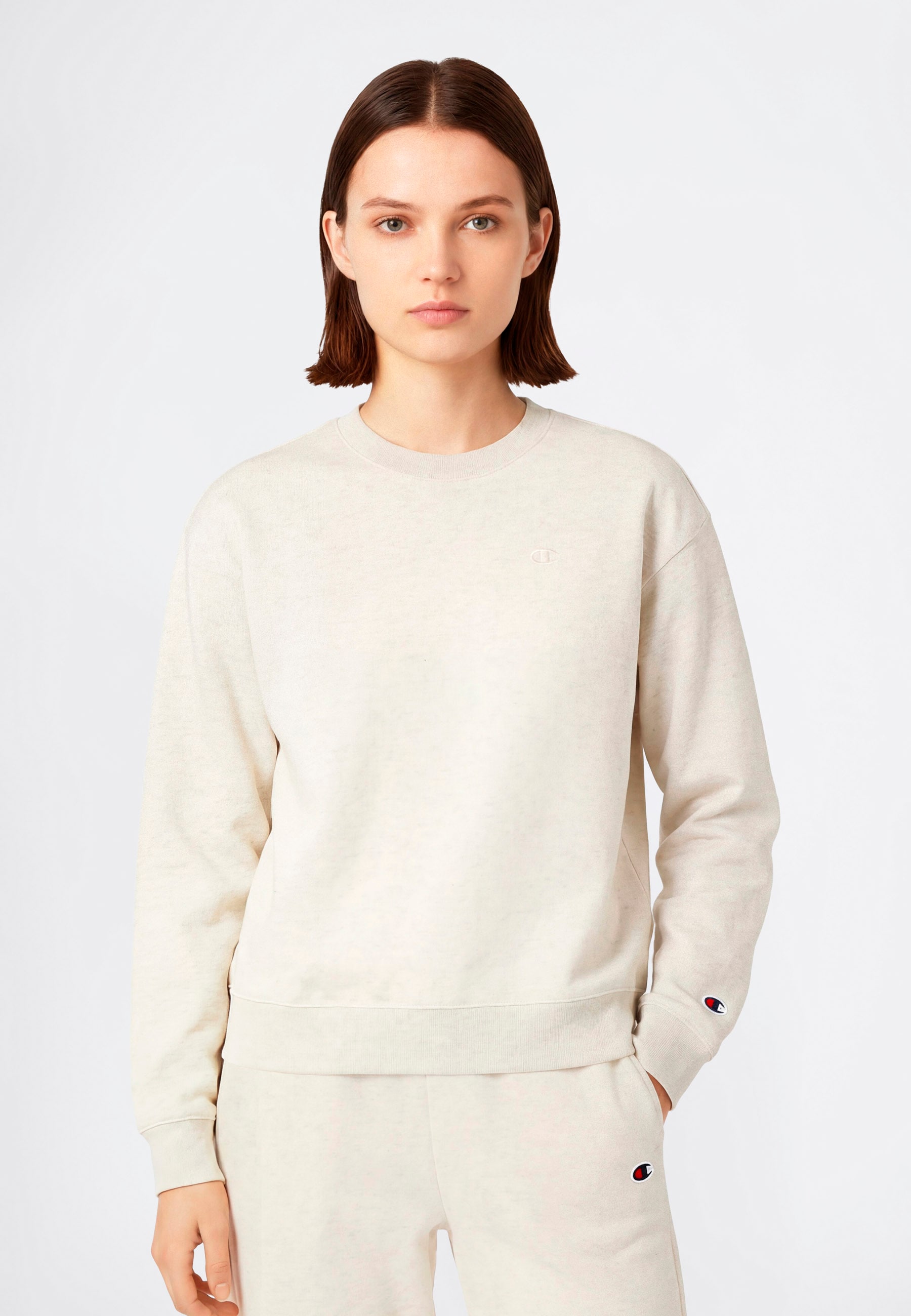 Champion Sweatshirt »ICONS TONAL  loose fit Terry crewneck sweatshirt«, für Erwachsene, aus Baumwolle und Polyester, sportlicher Stil
