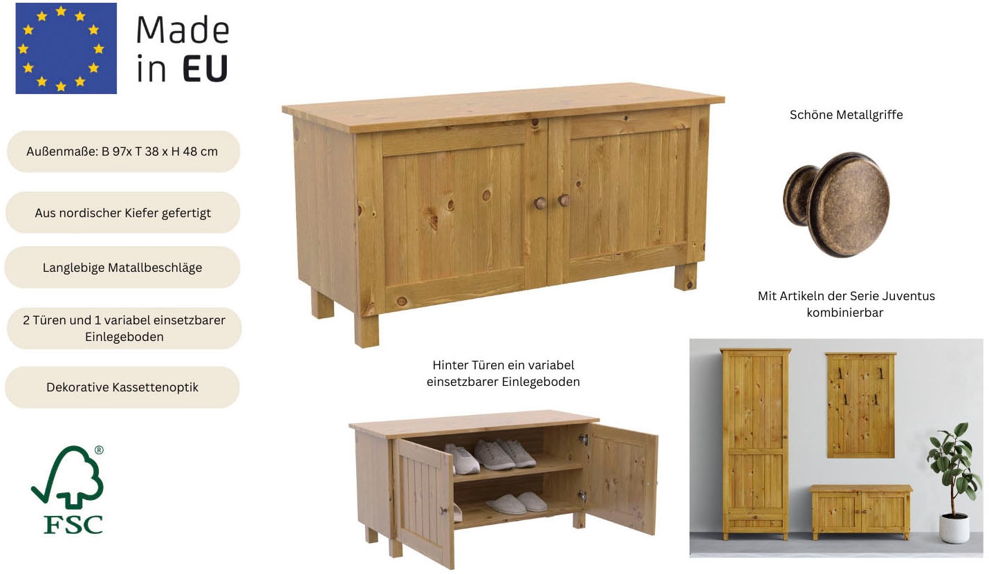 Home affaire Banc »Juventus« 1 cuis tlg. aus massiver Kiefer, Breite 97 cm