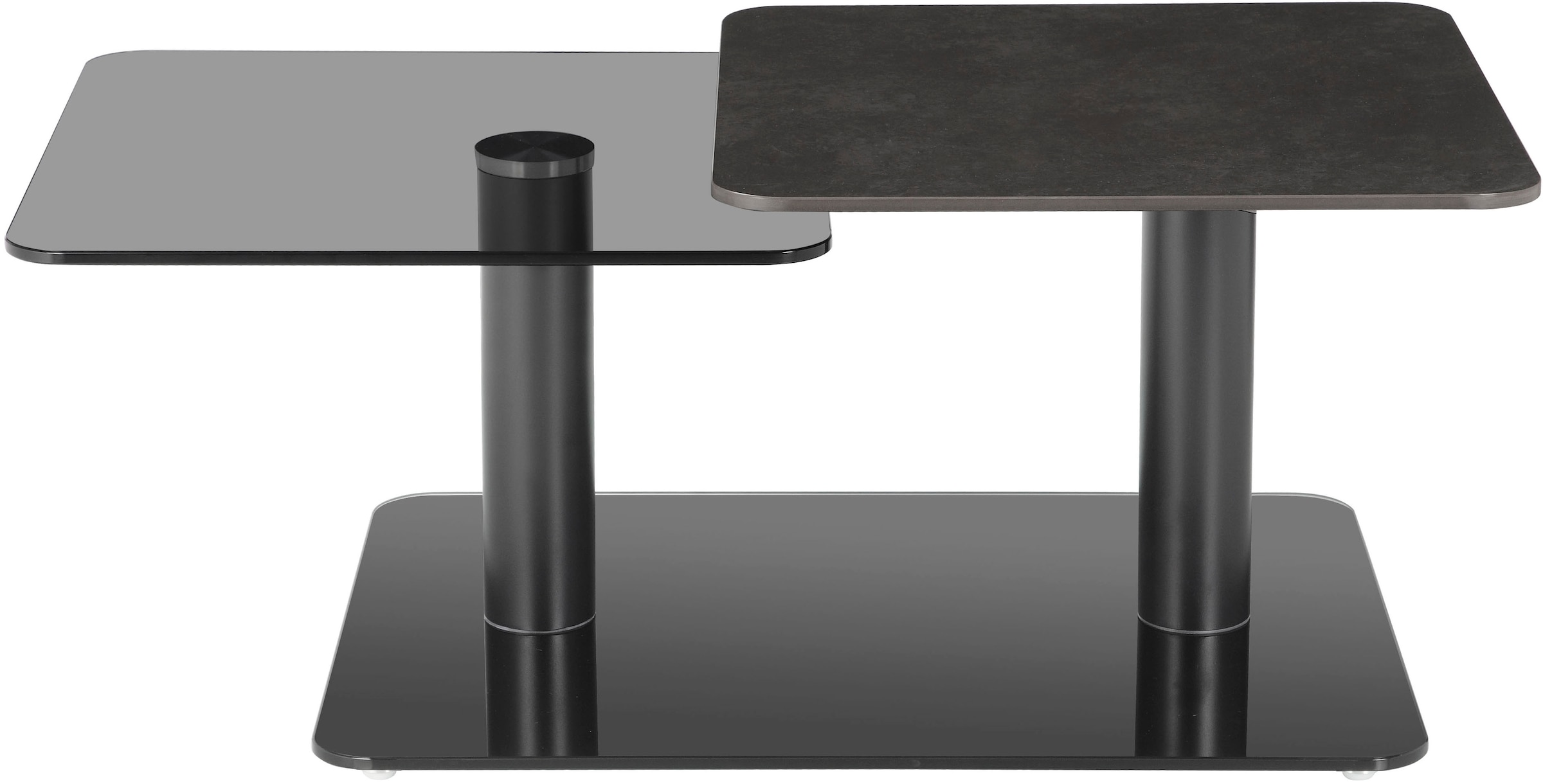 GOODproduct Table basse »Craco« mit verschiebbarer Ablagefläche im puristischen Design