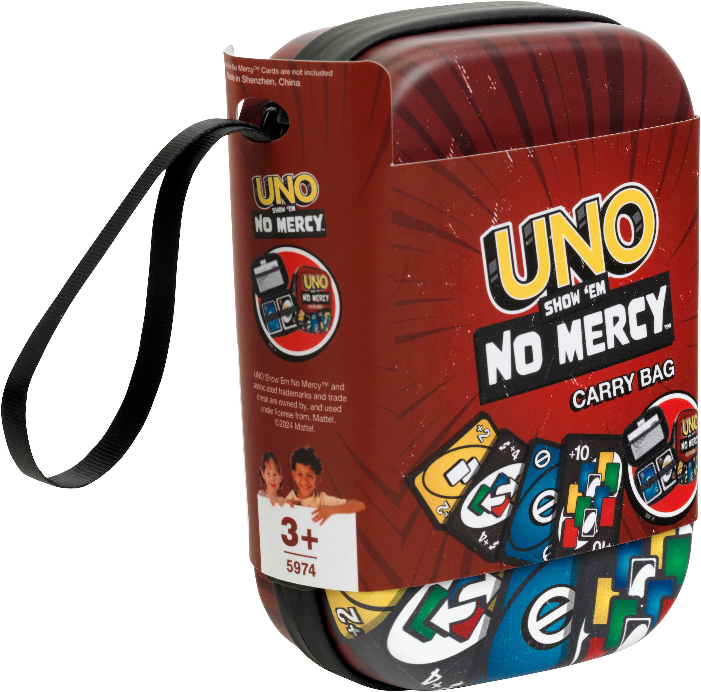 Klein Sac de transport »UNO Show 'em No Mercy - Tragetasche« Aufbewahrungstasche für Spielkarten und Anleitung