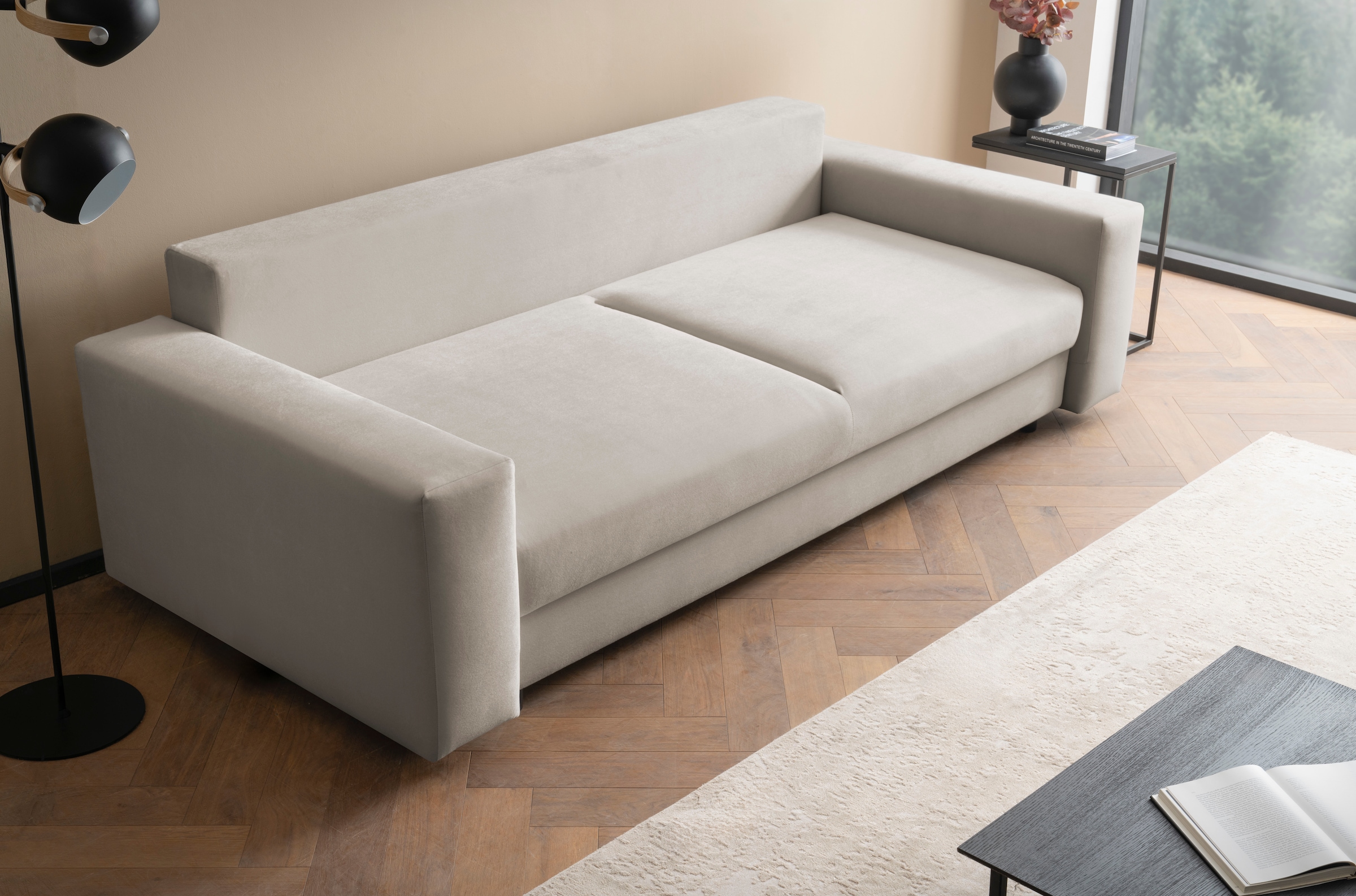 LeGer Home by Lena Gercke Canapé-lit »Imoga, Polster mit Schlaffunktion, 3-Sitzer Sofa, Couch mit Bettkasten« in modernen Farben und Stoffen, Bettfunktion, Liegefläche: 200x150 cm