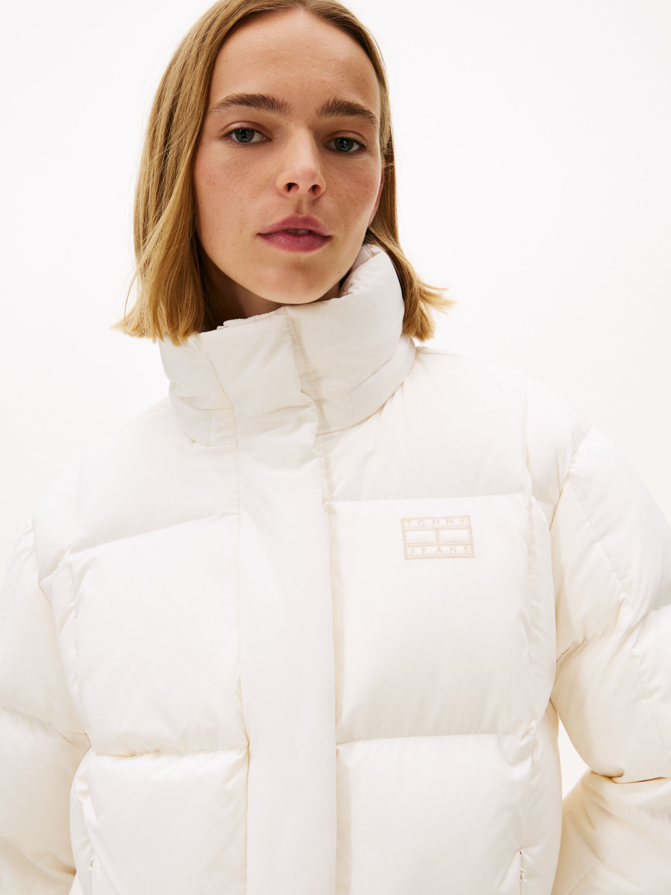 Tommy Jeans Veste matelassée »TJW ALASKA GRID DOWN JACKET EXT« avec capuche