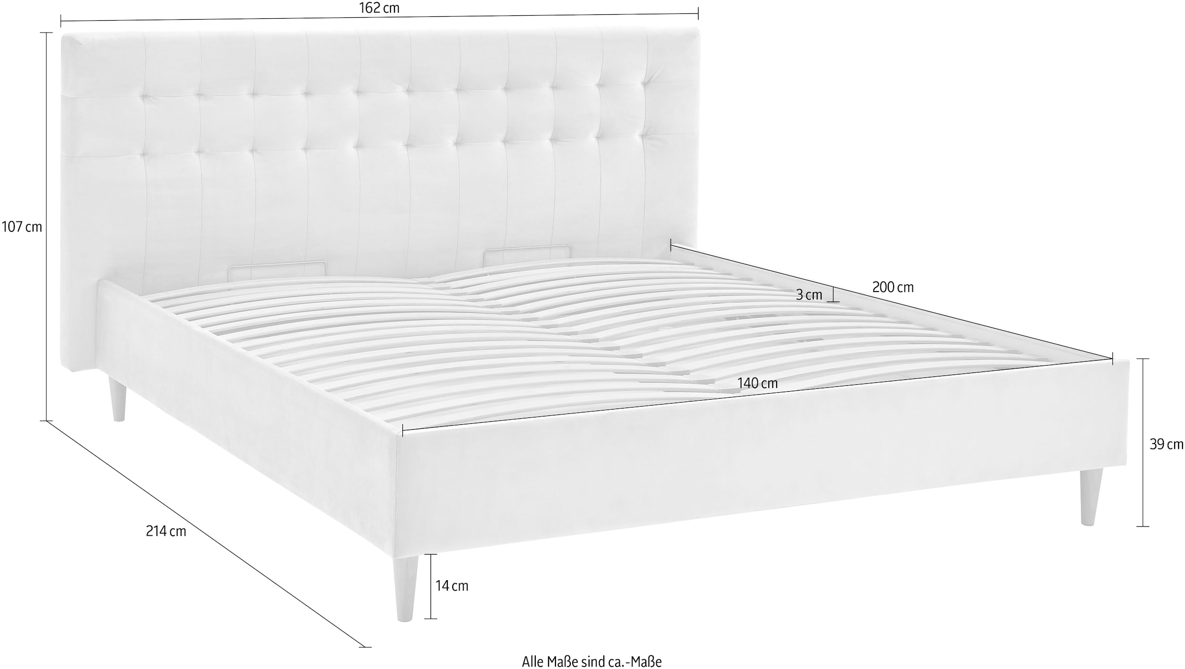 ATLANTIC home collection »Veronika« mit Bettkasten und Lattenrost