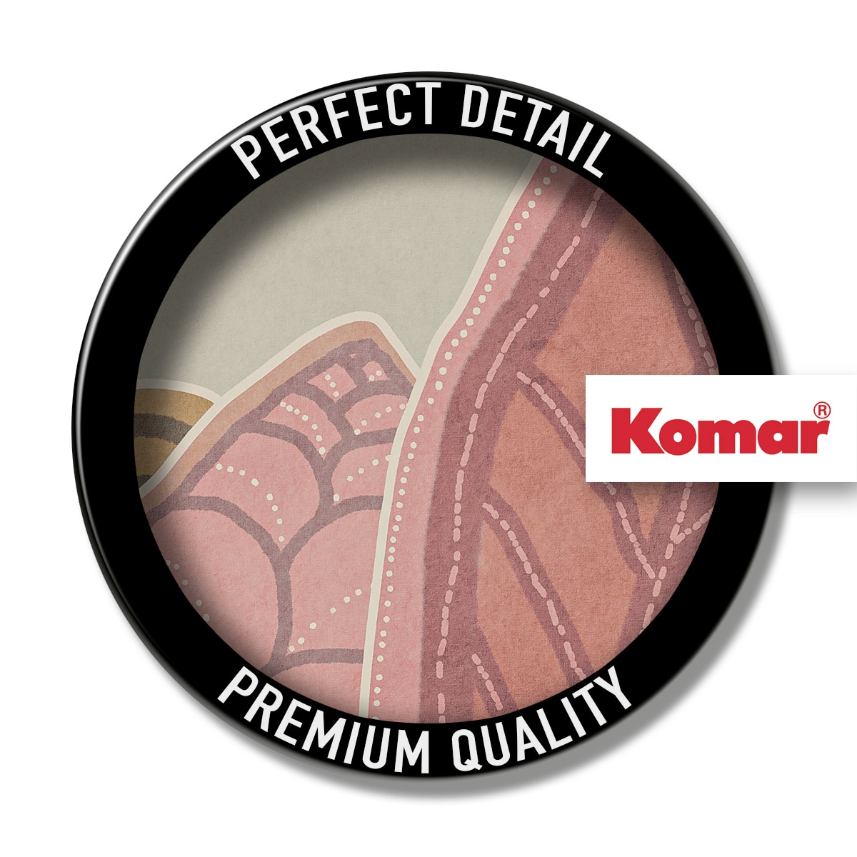 Komar Fototapete »Komar Vlies Fototapete - Papunya Leafs - Grösse 350 x 250 cm« bedruckt glatt