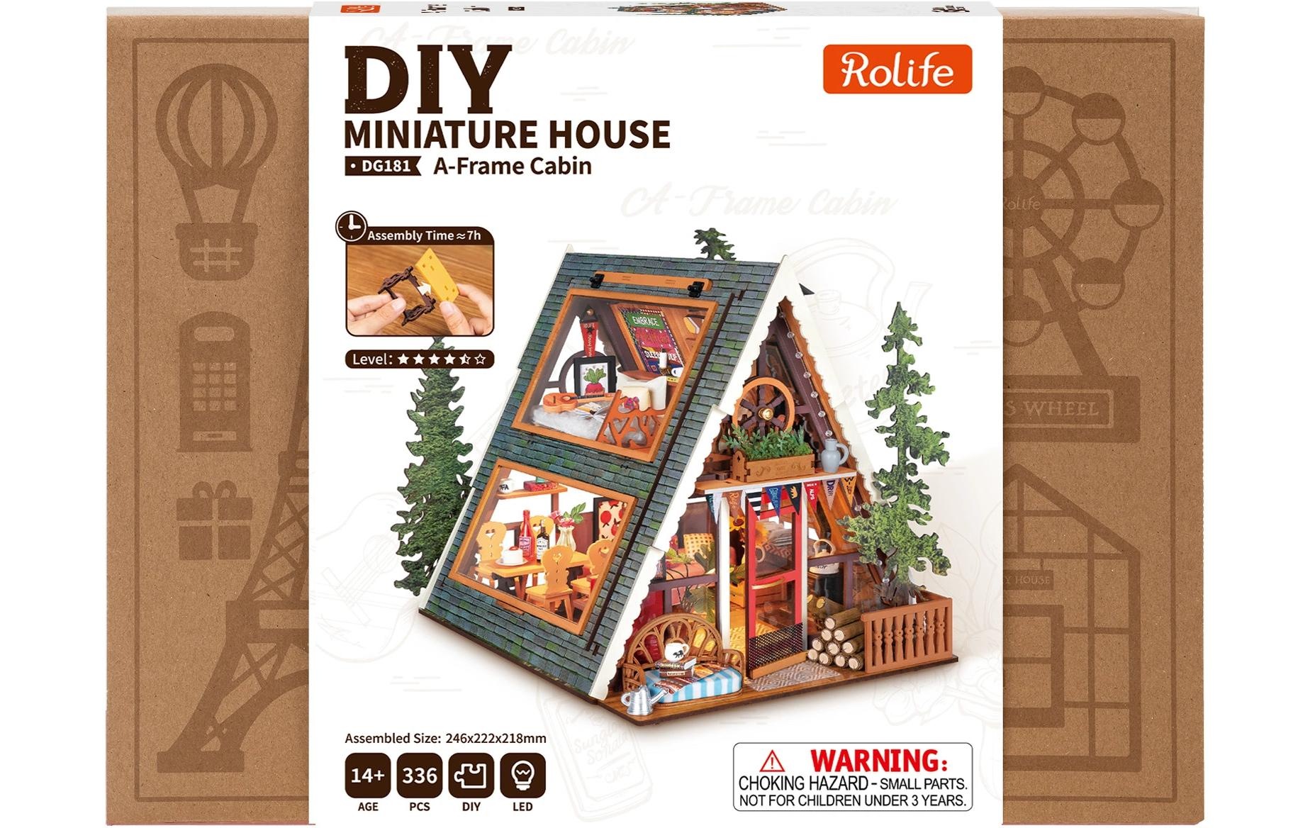   Modellbausatz »Rolife A-Frame Cabin Gebäude-Bausatz Holz« 336 Stk. tlg.