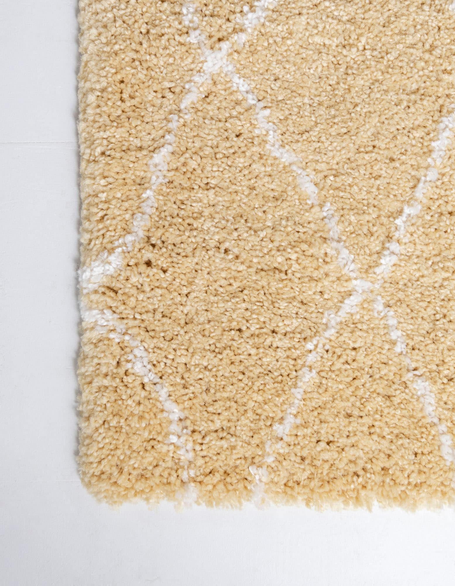 Myflair Möbel & Accessoires Hochflor-Teppich »Temara Shag, LAGERRÄUMUNG« rechteckig 51 mm Höhe gewebt, Rauten Design, weich & kuschelig