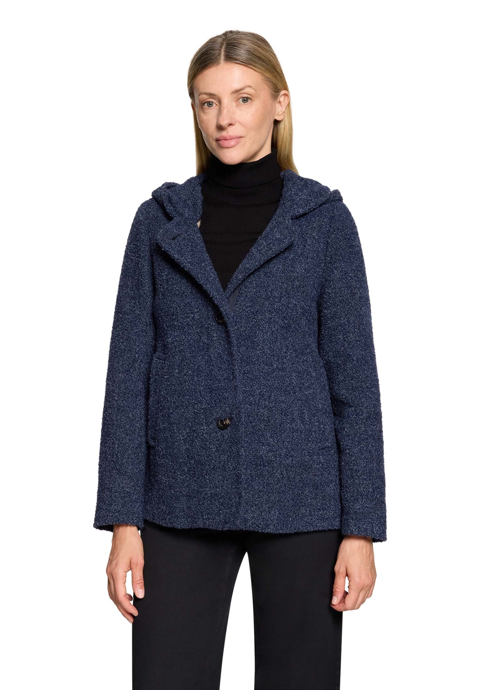 Gil Bret Wolljacke ohne Kapuze 2 in 1 Optik mit Knopf-Verschluss