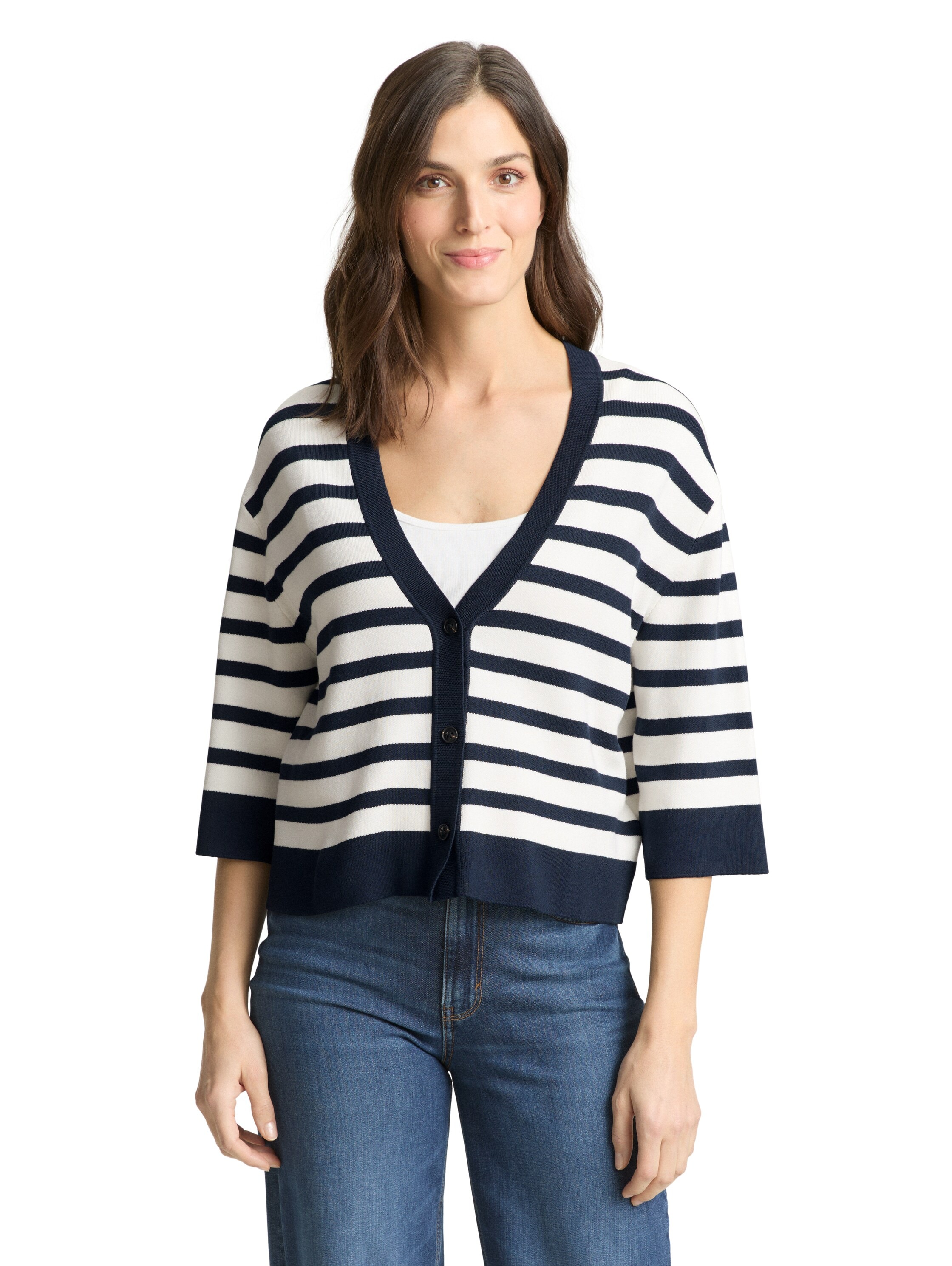 TOM TAILOR Cardigan mit Streifen Muster