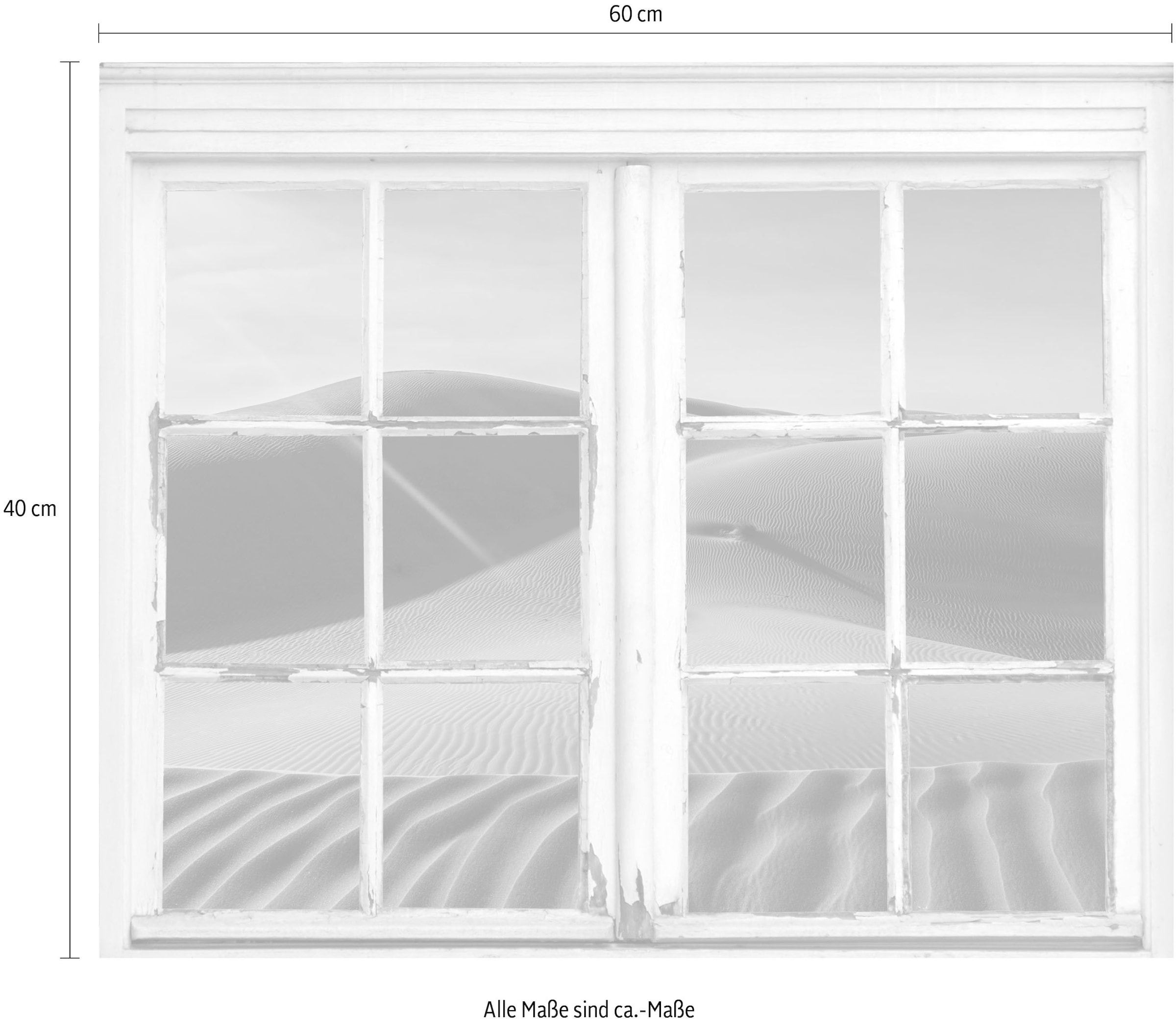 queence Wandsticker »Wüste« Wandsticker, Wandbild, selbstklebend, Sand, Wüste