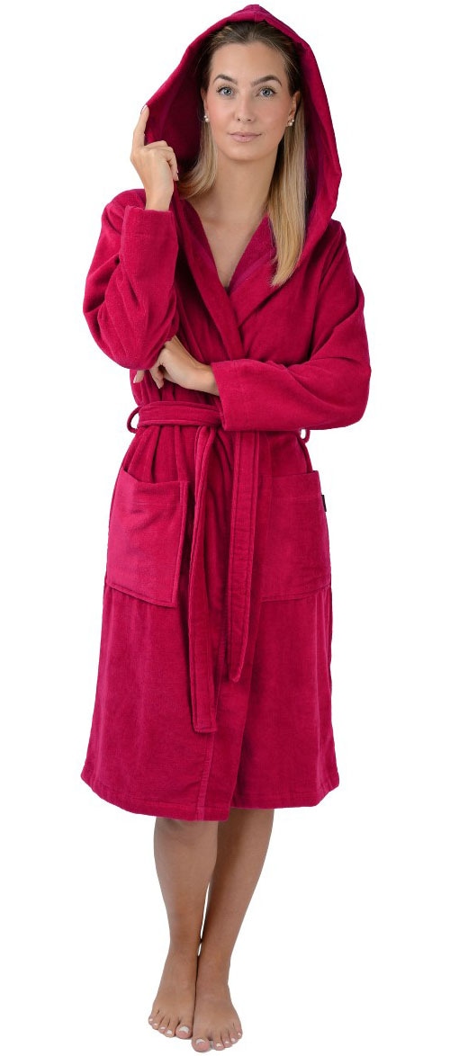 Wewo fashion Peignoir de bain femme »5811« 1 cuis Leicht-Velour