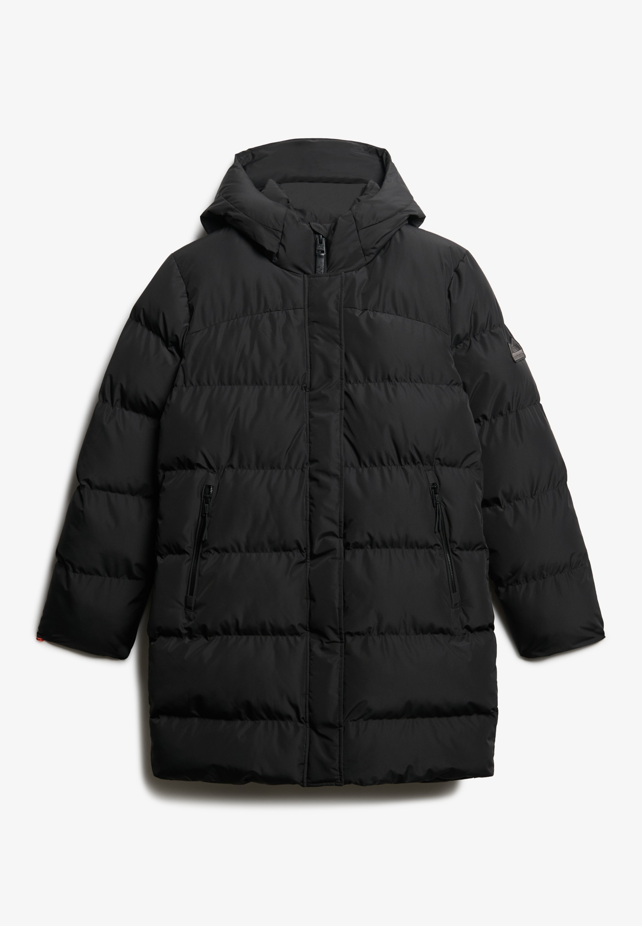 Superdry Steppjacke »HOODED SPORTS PUFFER MID JKT« mit Kapuze