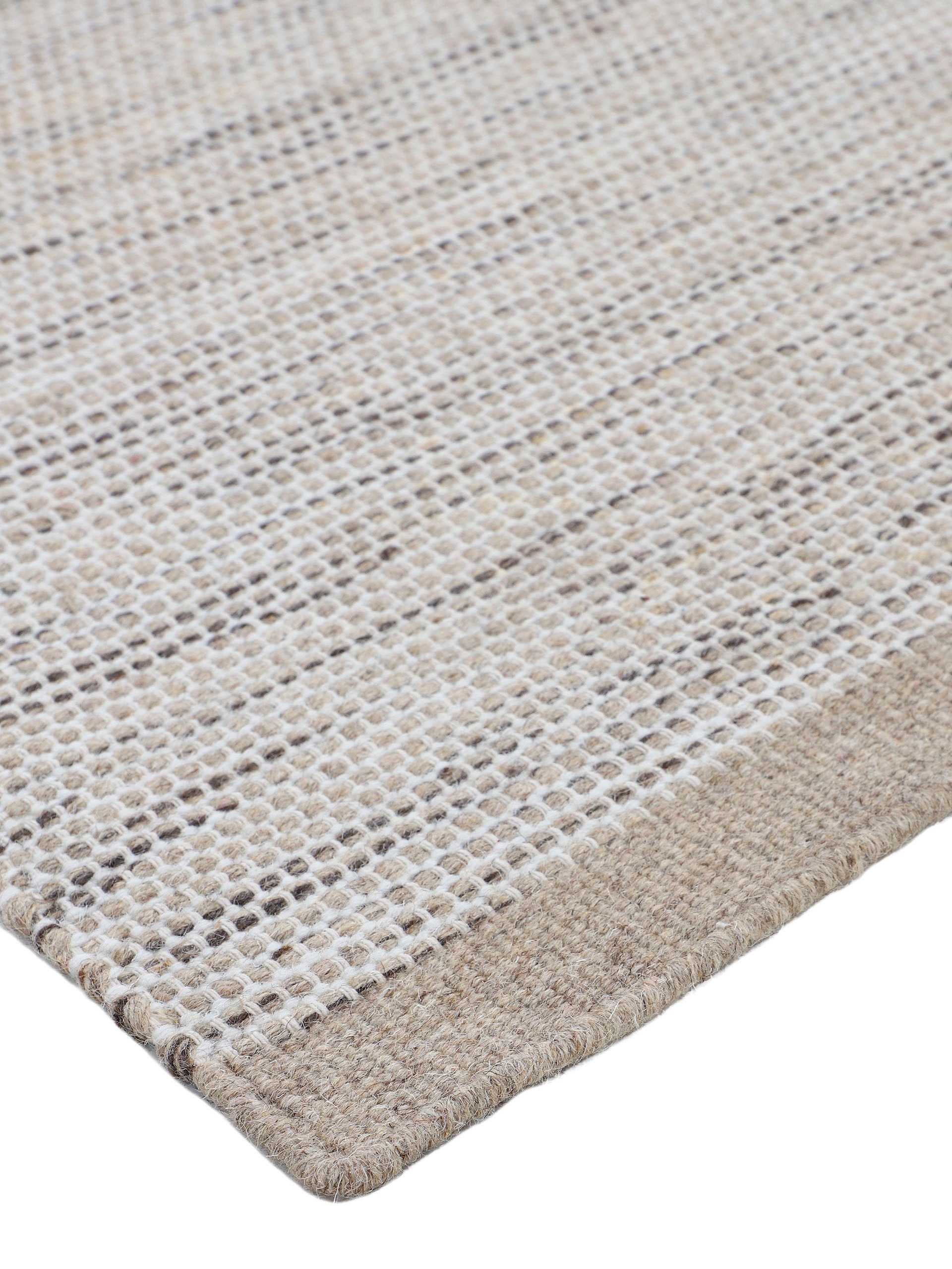 carpetfine Tapis en laine »Mona ,   auch als Läufer« Rectangulaire 5 mm Höhe 80% Wolle, Wendeteppich aus Wolle/Baumwolle, Wohnzimmer