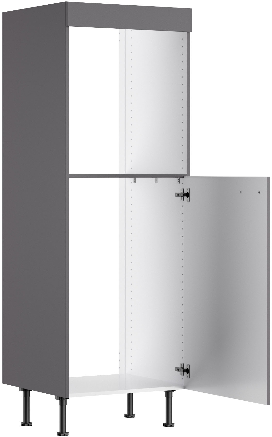 KOCHSTATION Four/réfrigérateur encastrable »KS-Paula« 60 cm breit, 176 cm hoch, mit 1 festen Blende, 1 Tür