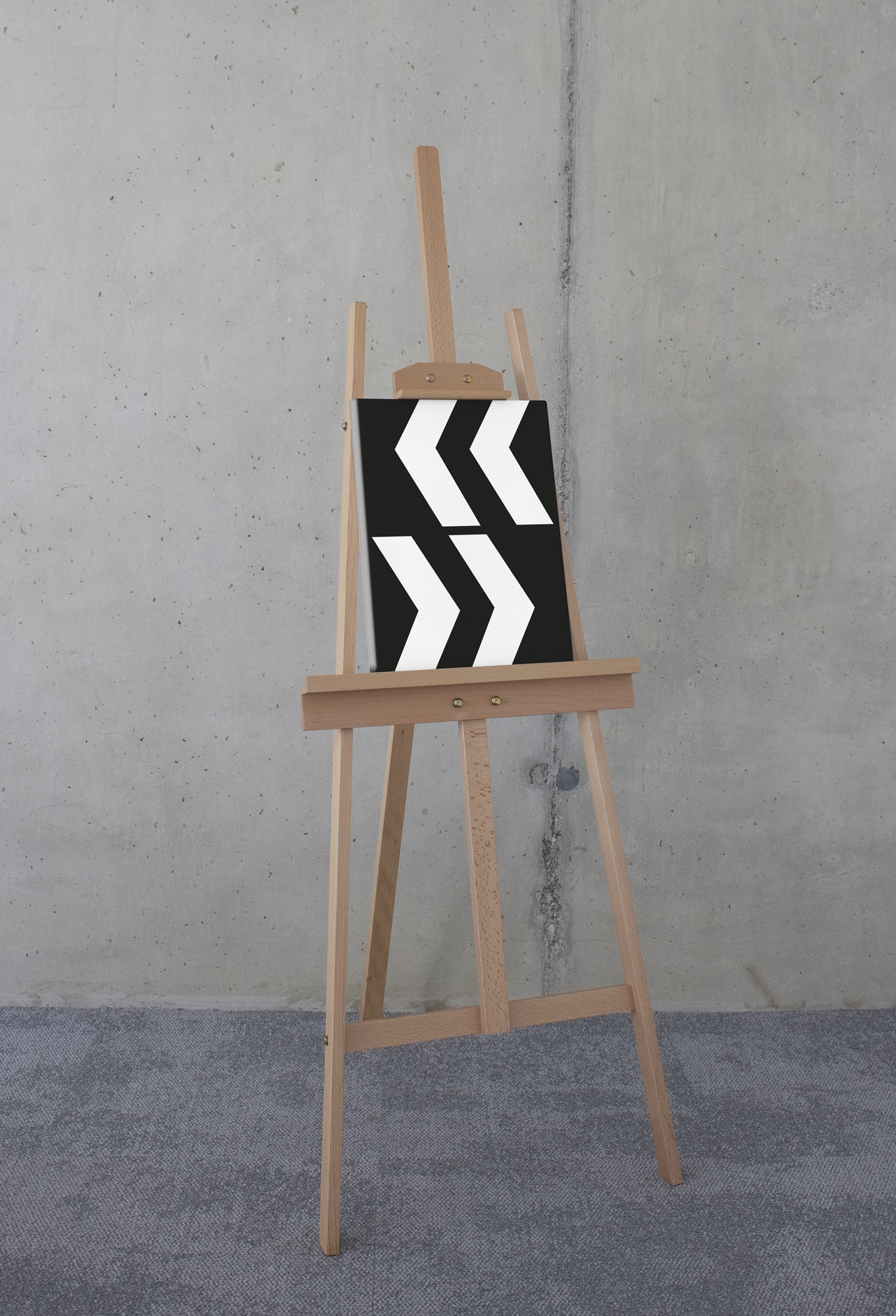 Komar Leinwandbild »Typo Arrows - Grösse 30 x 40 cm« Natur 1 Stk. tlg. Keilrahmenbild mi Echtholzrahmen