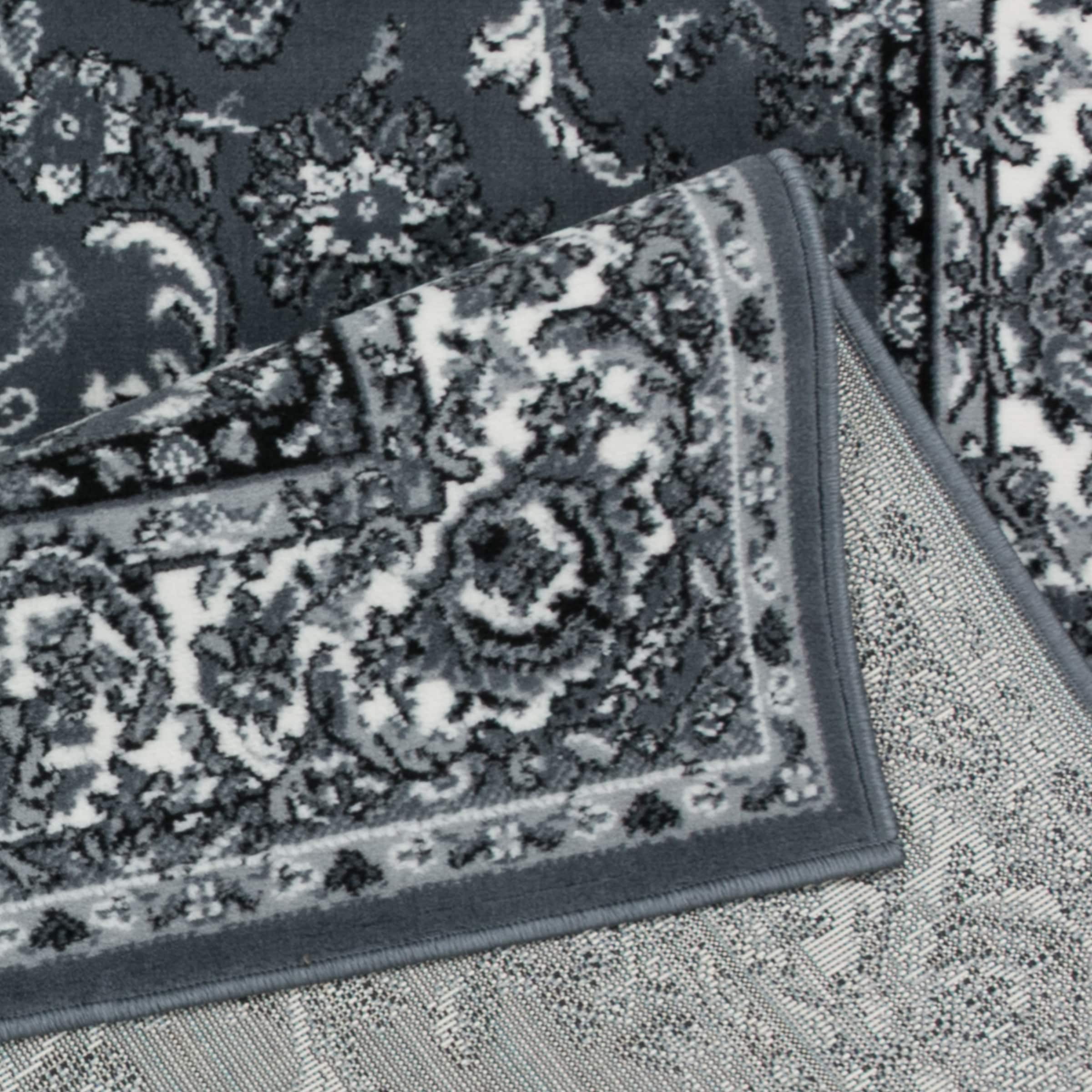 GOODproduct Teppich »Ezzo, mit Bordüre, Kurzflor, Made in Belgium« rechteckig 7 mm Höhe Orient-Optik, Teppich,  Wohnzimmer, Esszimmer, Schlafzimmer