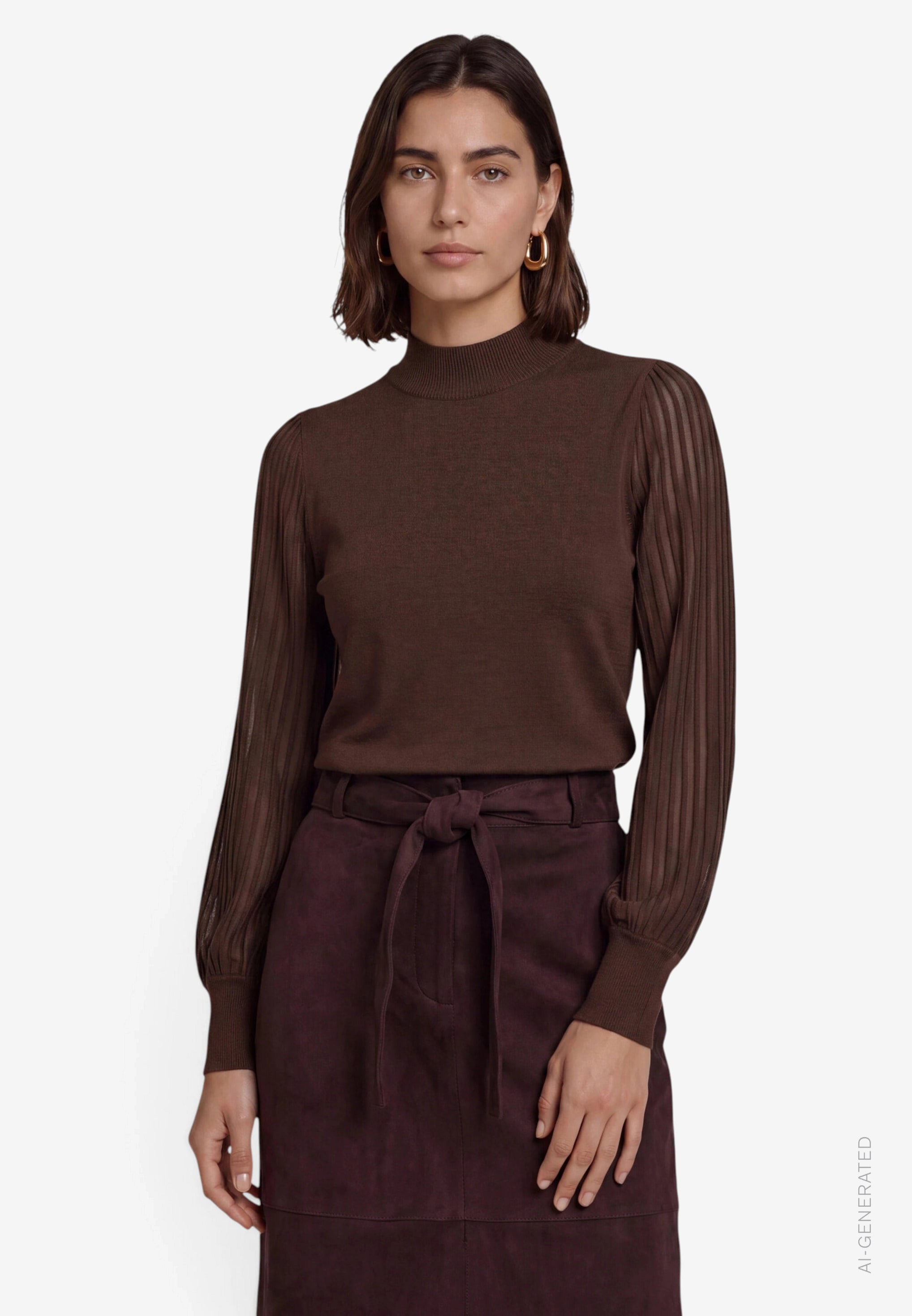 Zero Pull en tricot avec manches transparentes