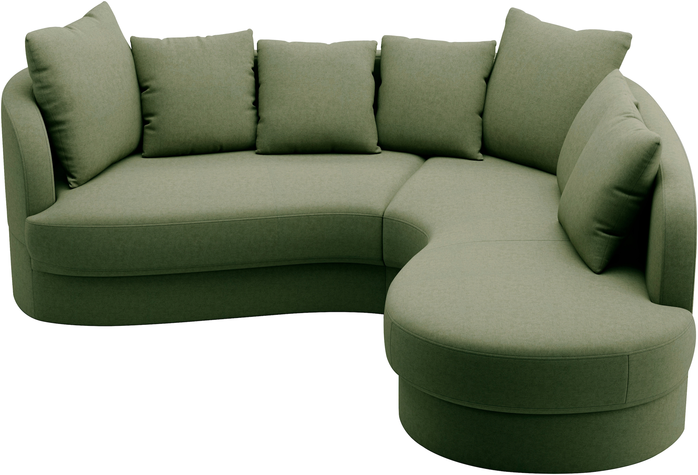 sit&more Canapé d'angle »Samba L-Form« moderne organische Form, inkl. 7 loser Rückenkissen