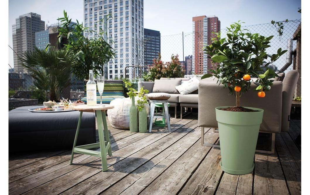 Elho Pot de fleurs »Loft Urban Rund Hoch 35 cm«