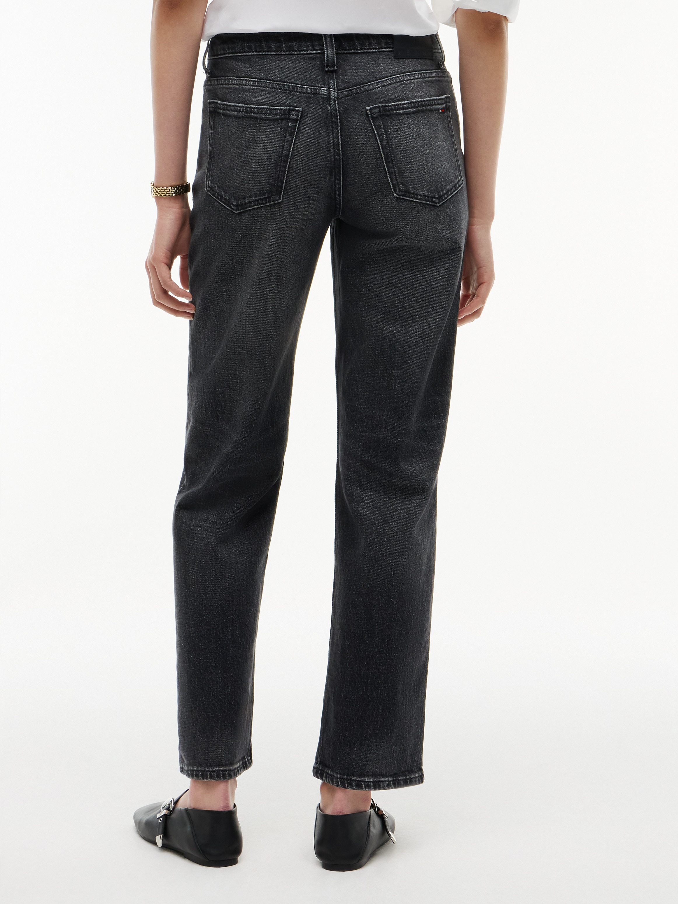 Tommy Jeans Jeans droit »SOPHIE LOW RISE STRAIGHT DJ0187« mélange de coton, coupe droite