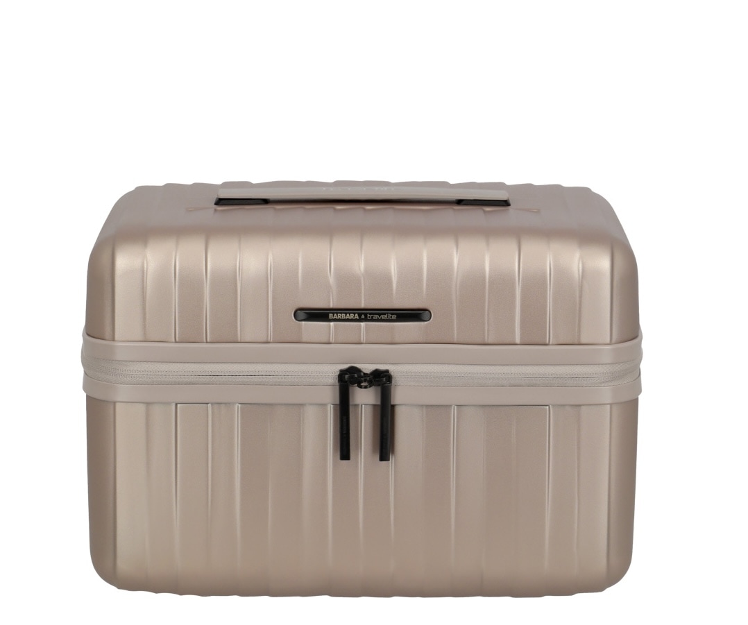travelite Beautycase »BARBARA NOVELTY Kosmetikkoffer« mit Trolley-Sleeve und flexiblem Ordnungssystem