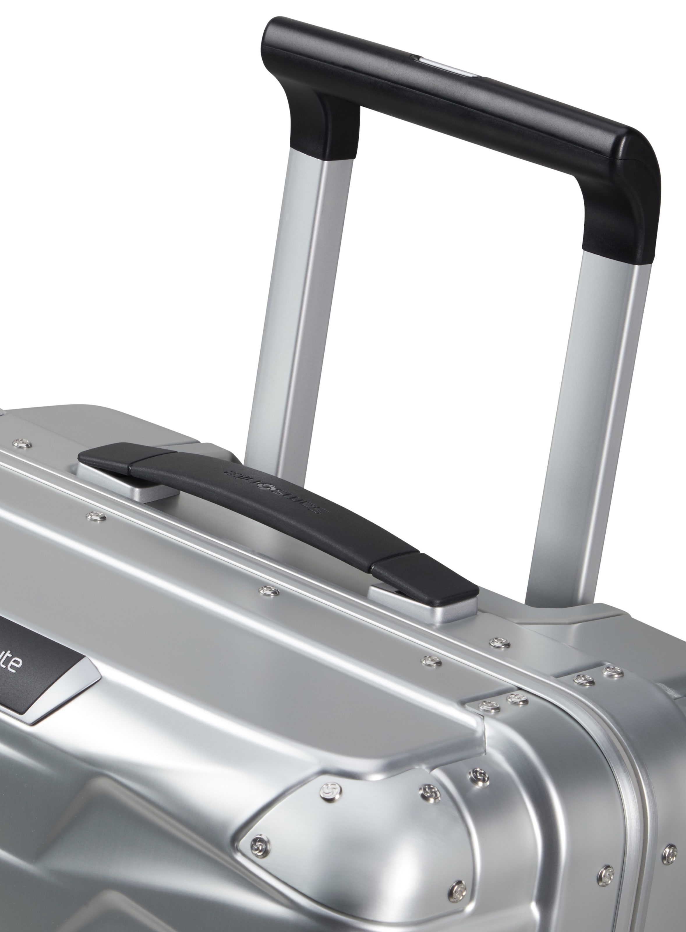 Samsonite Hartschalen-Trolley »PROXIS ALU, verschiedene Grössen« 40 l 4 Rollen aus Aluminium, mit Kreuzspanngurt, mit integriertem Namensschild