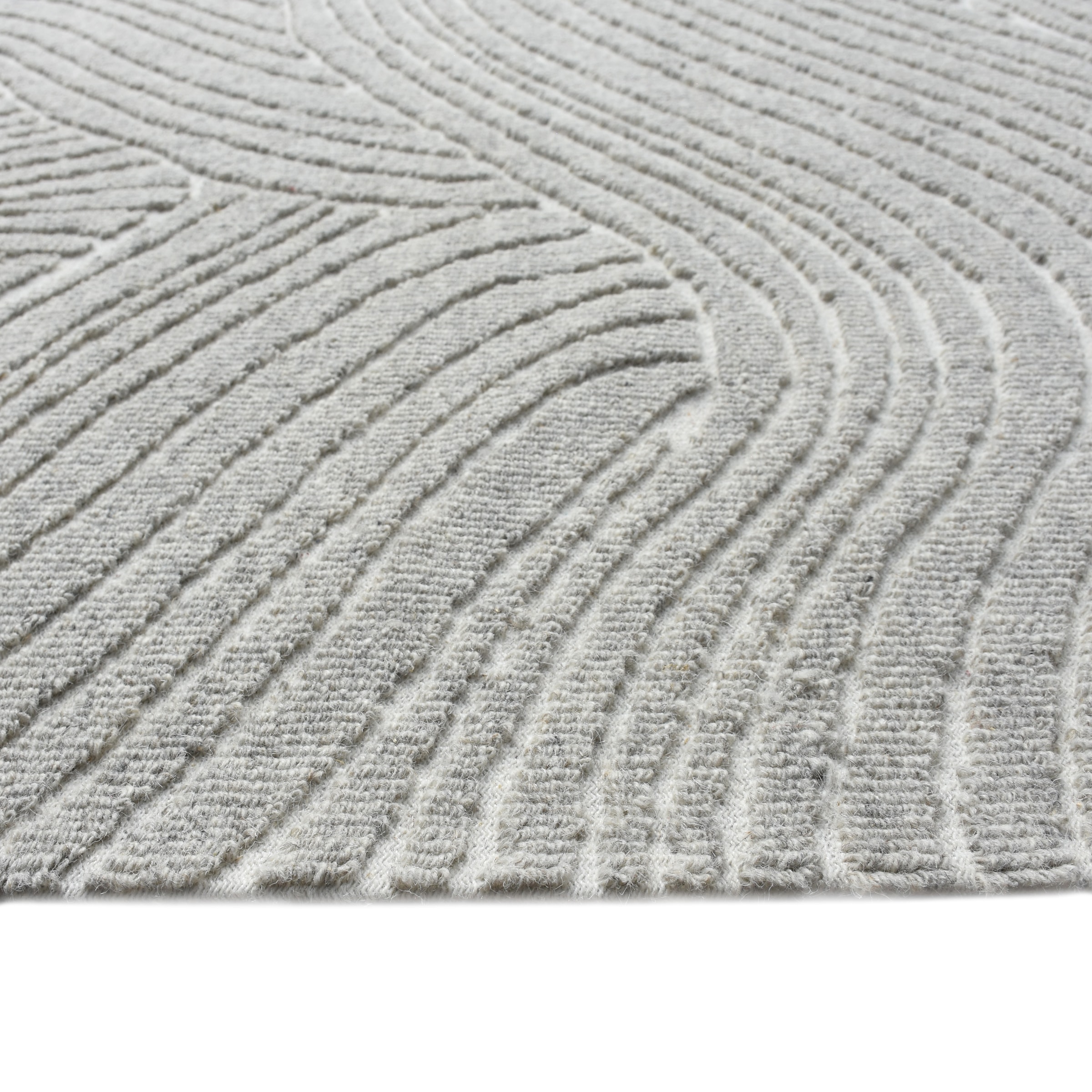 my home Tapis en laine »Falun, Wolle, Hoch-Tief-Struktur, maschinell gewebt« Rectangulaire 12 mm Höhe einfarbig, Wolle, Teppich, Wohnzimmer, Schlafzimmer, Esszimmer